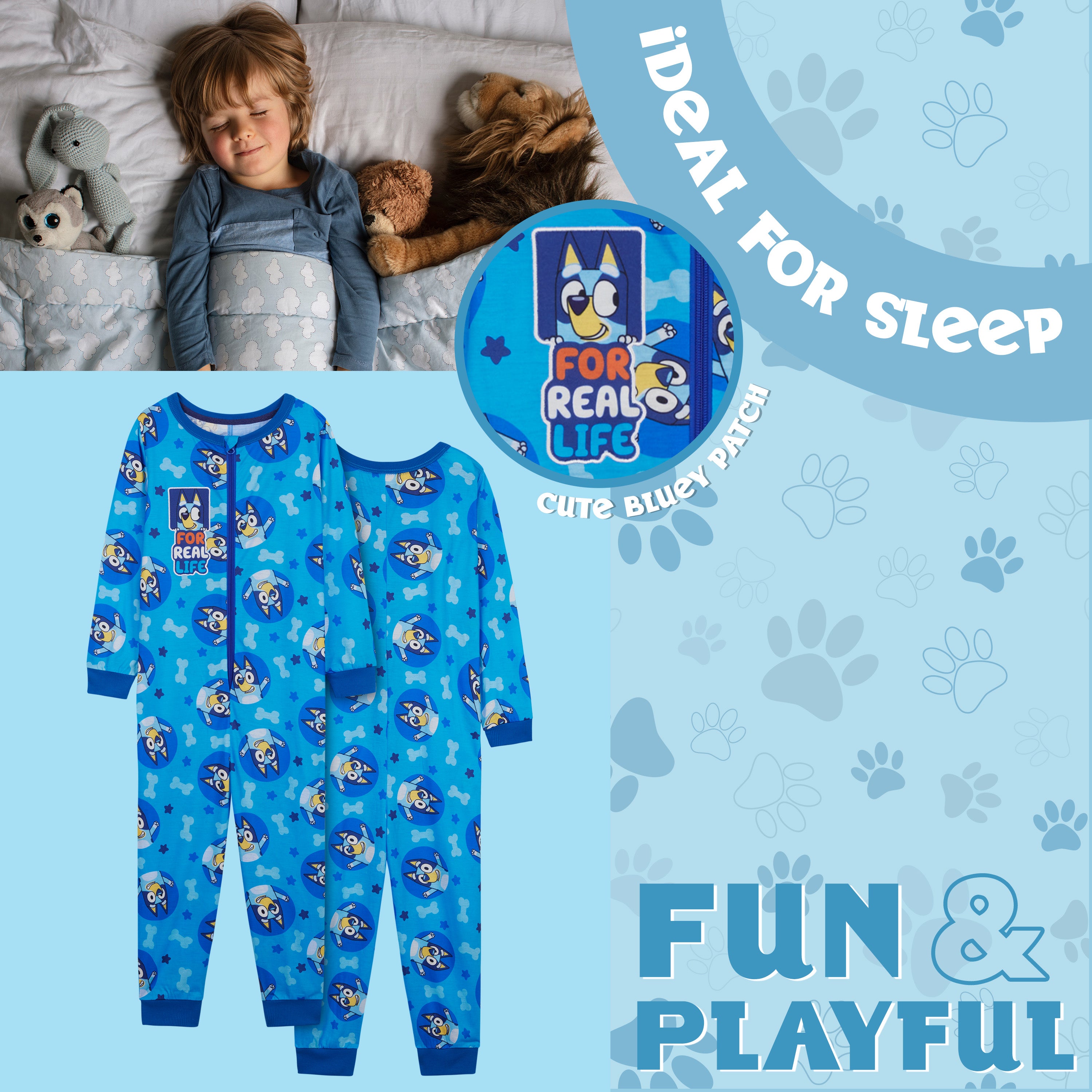 get-trend-boys-bluey-combinaison-gar-on-jersey-manches-resserr-es image 4