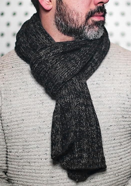 citycomfort-men-charpe-tricot-e-hiver-douce-unie image 5
