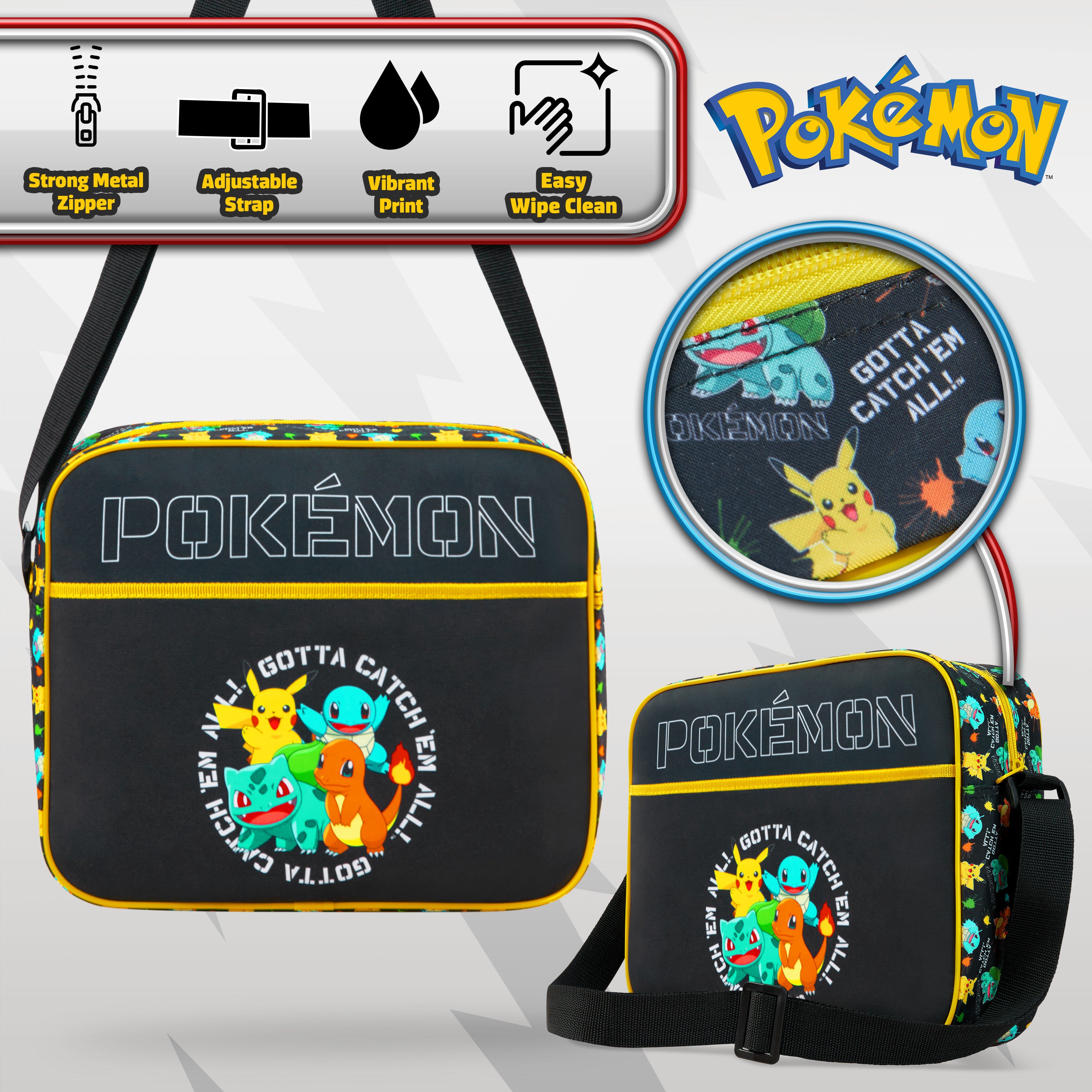 pok-mon-sac-bandouli-re-enfant-pikachu-32-cm-ecole image 5