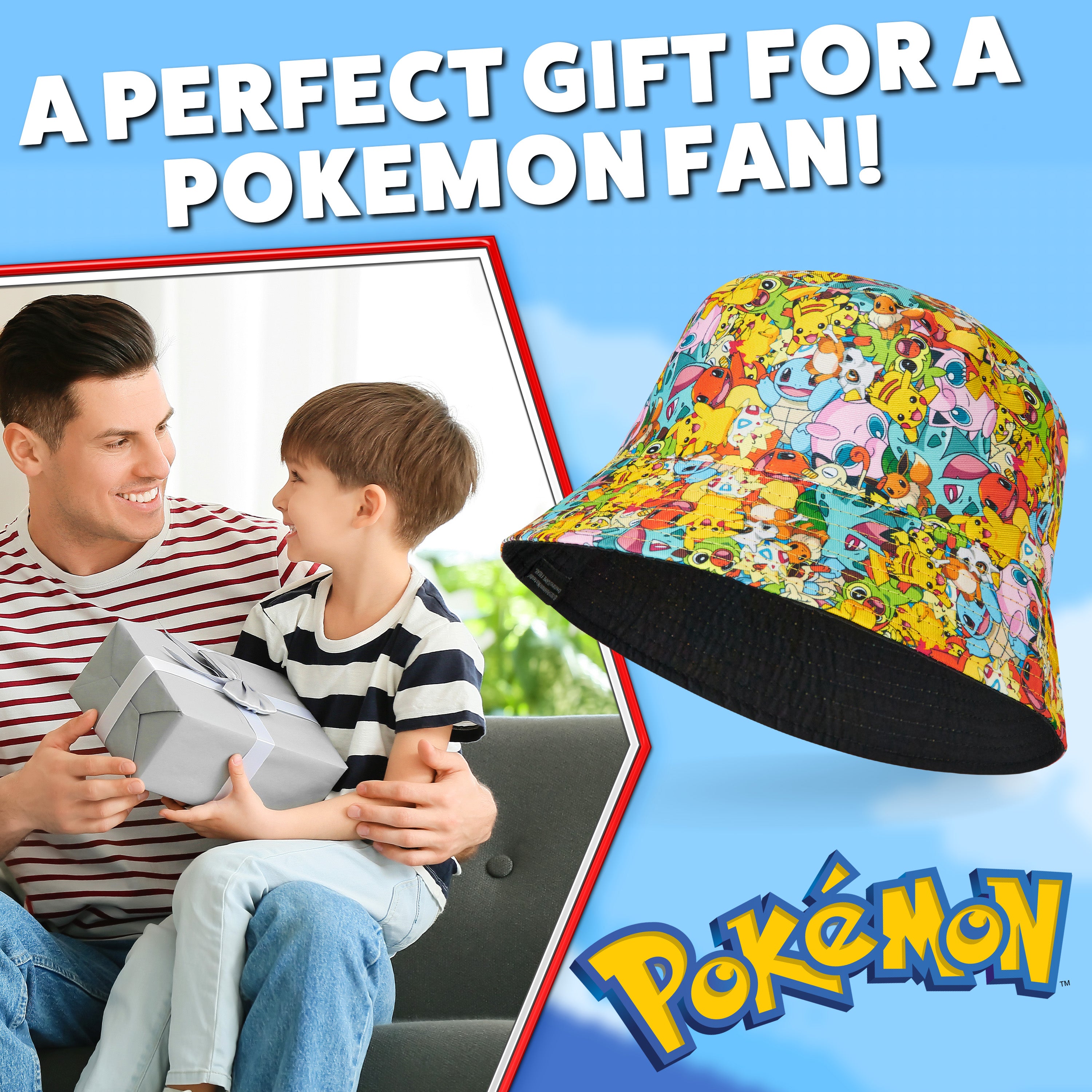 pok-mon-bob-enfant-all-over-pikachu-chapeau-soleil-polyester image 4