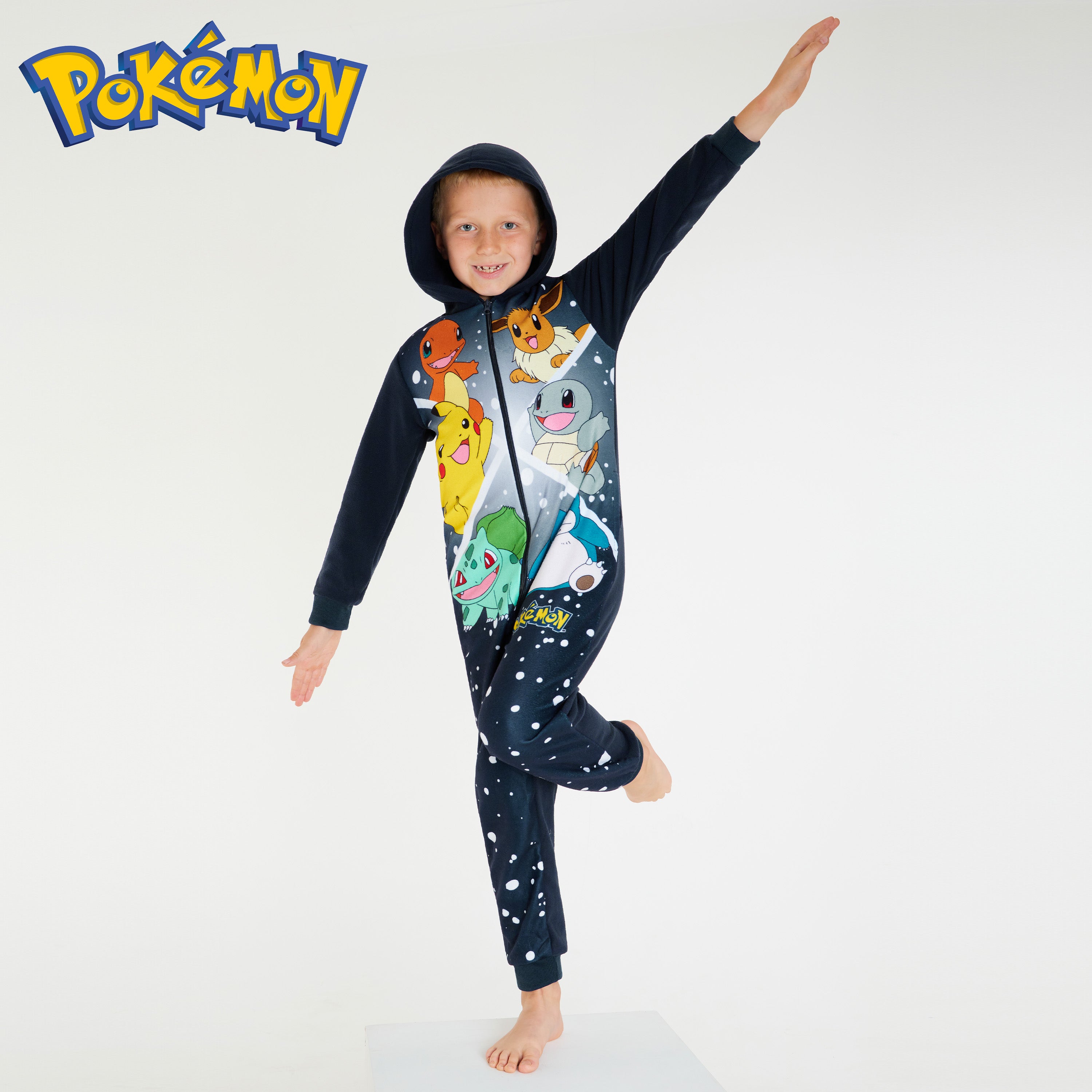 pok-mon-combinaison-pyjama-gar-on-polaire-7-8-ans-capuche image 5