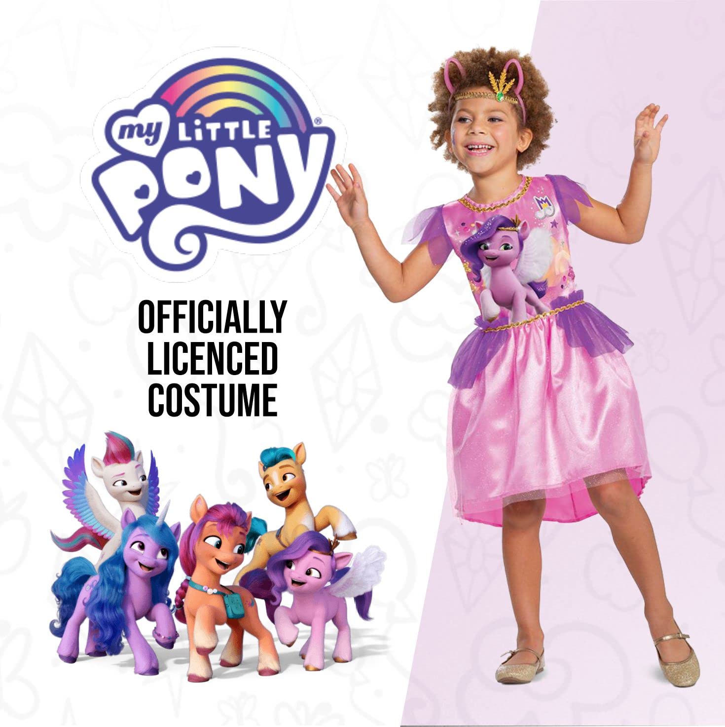 my-little-pony-pipp-petals-d-guisement-robe-rose-4-6-ans image 2