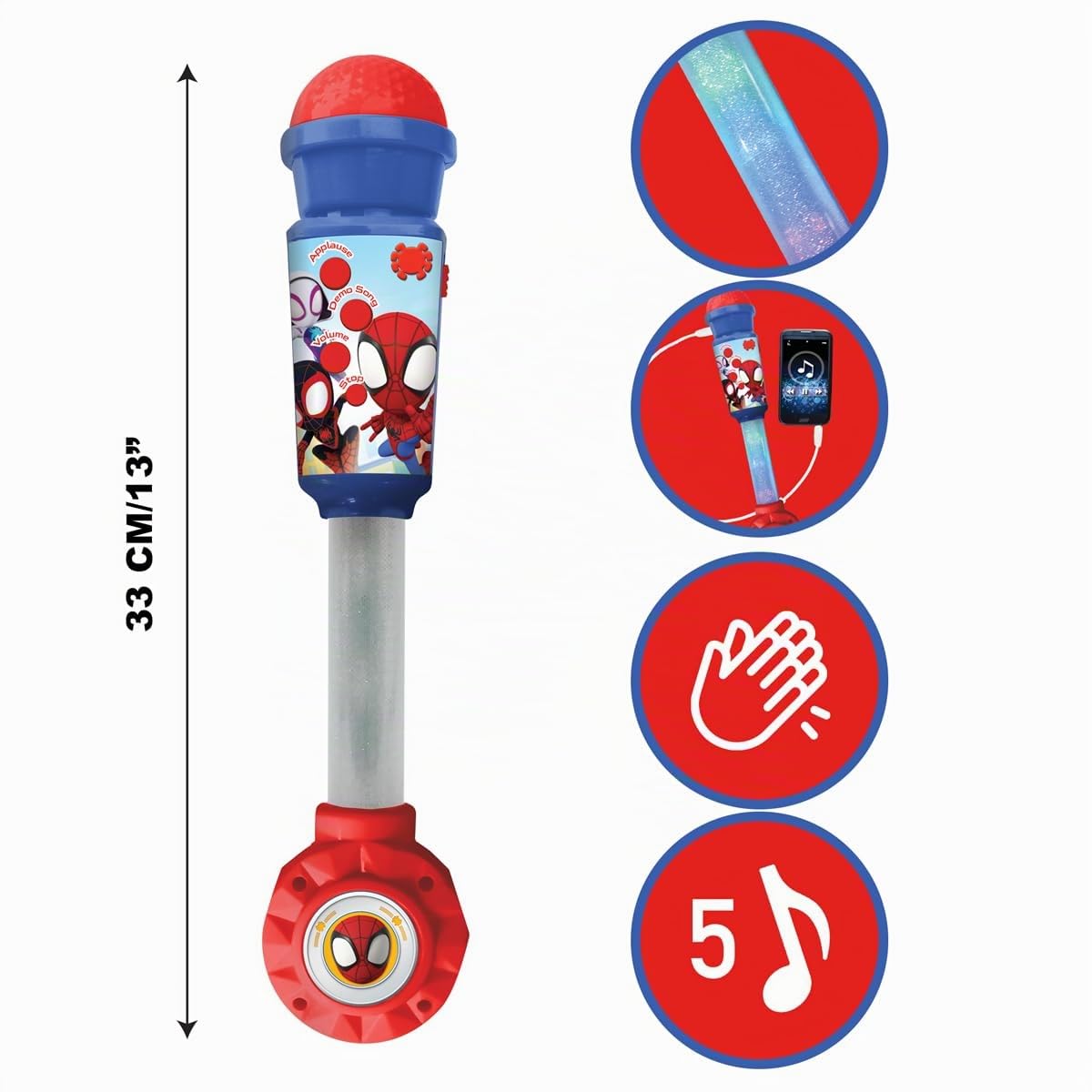 lexibook-spider-man-micro-lumineux-enfant-mic90sp-bleu image 2