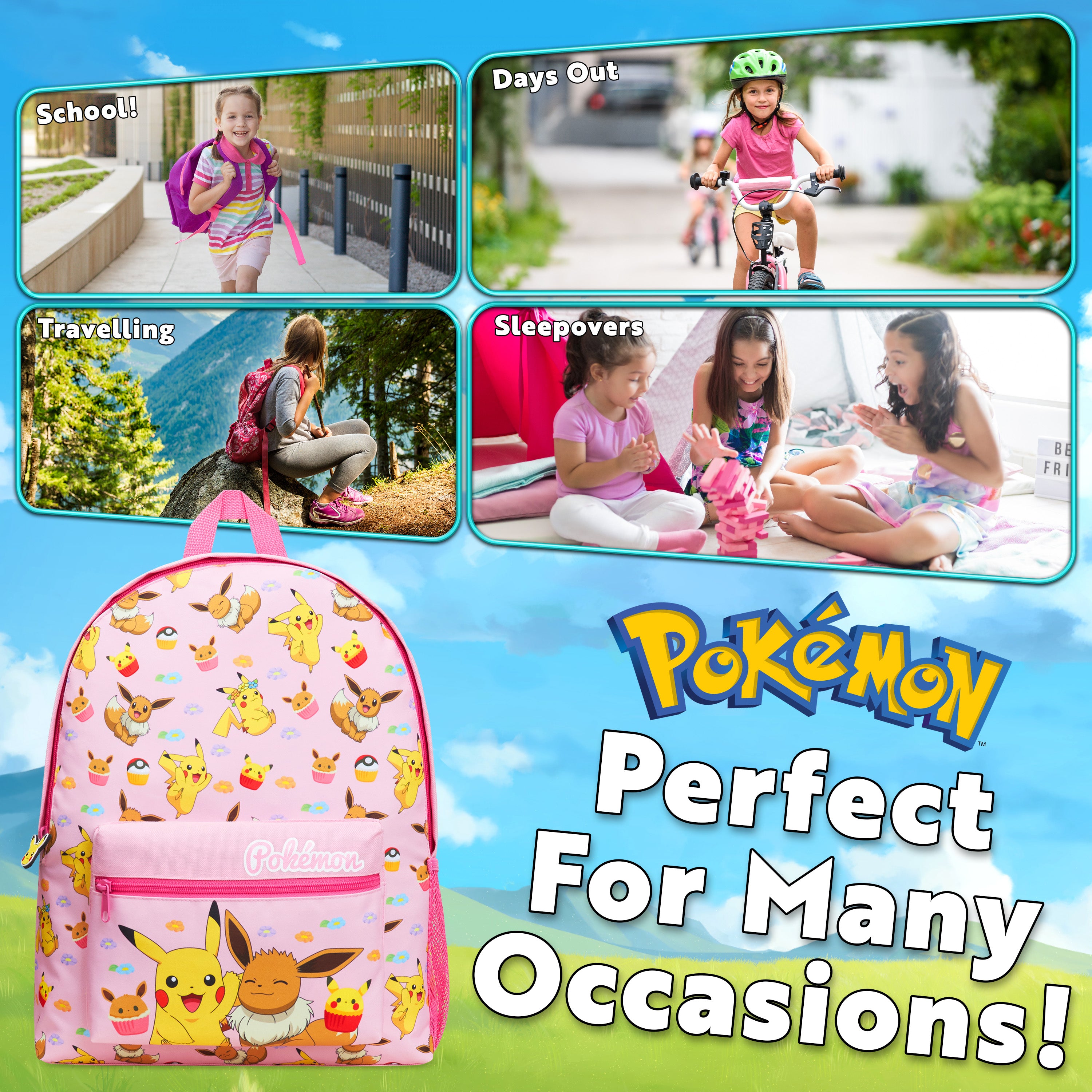 pok-mon-sac-dos-enfant-pikachu-cole-bretelles image 4