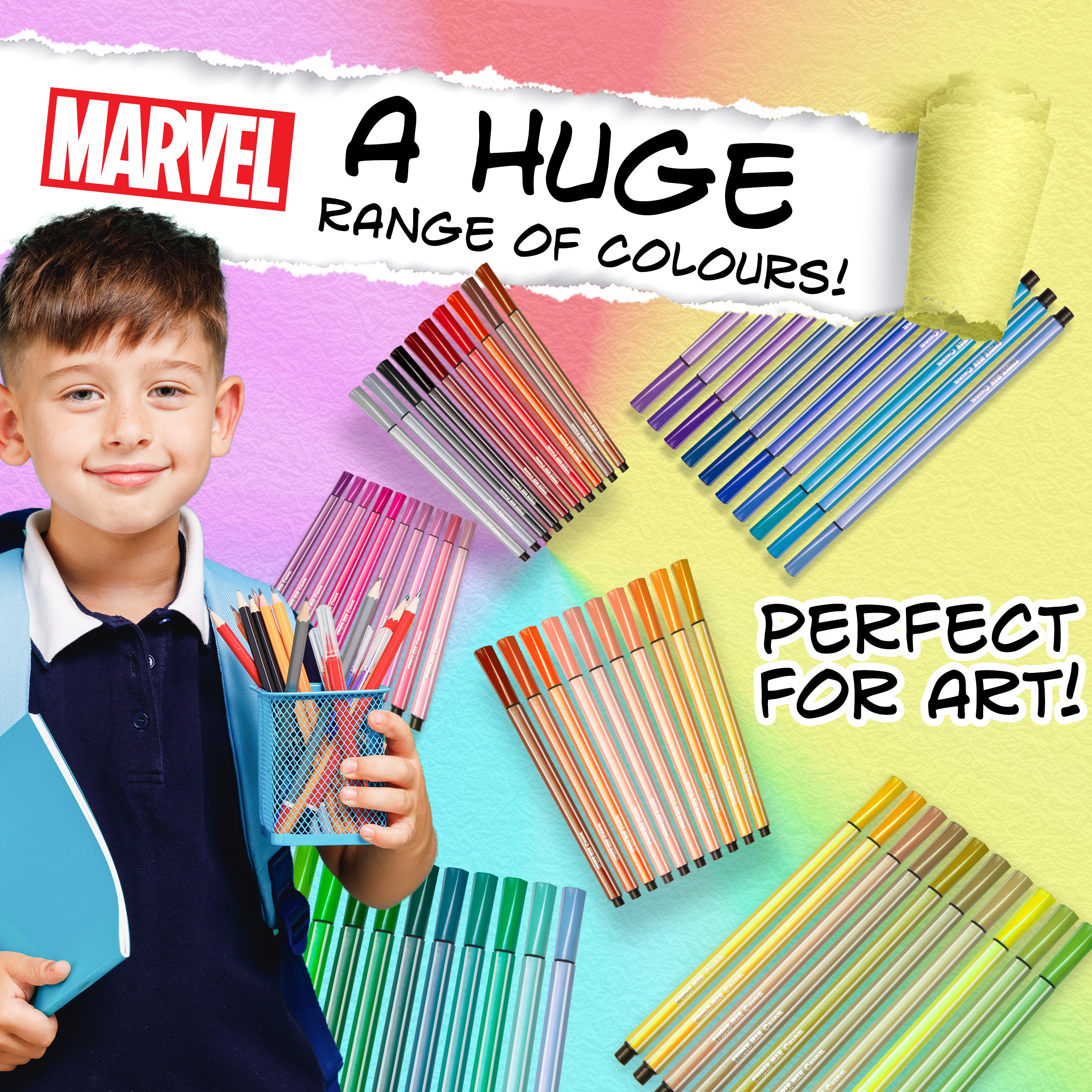 marvel-spiderman-feutres-enfant-60-pcs-pointe-fine image 3