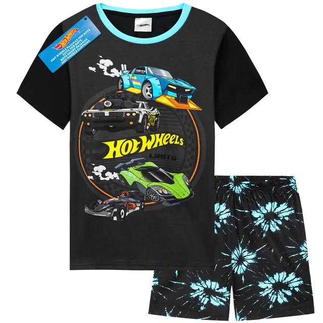 hot-wheels-boys-pyjama-short-gar-on-2-pi-ces-5-6-ans-voitures image 1