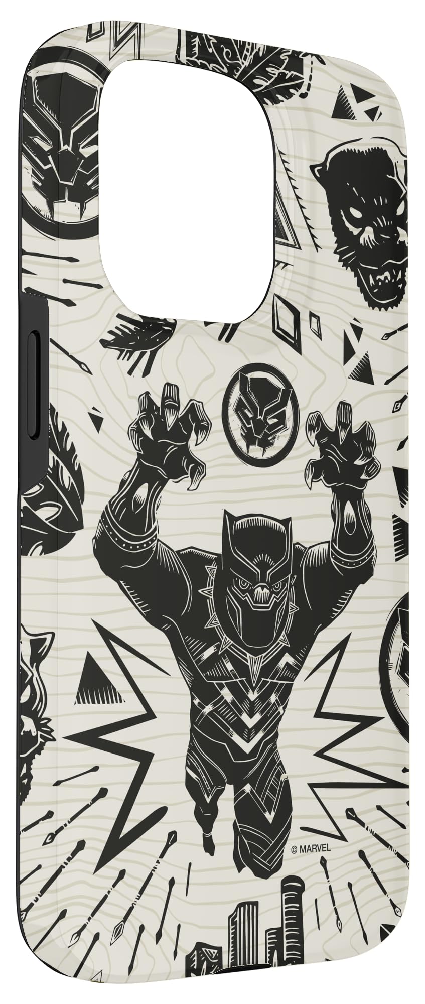marvel-black-panther-coque-iphone-15-pro-wakanda-forever-rigide image 3