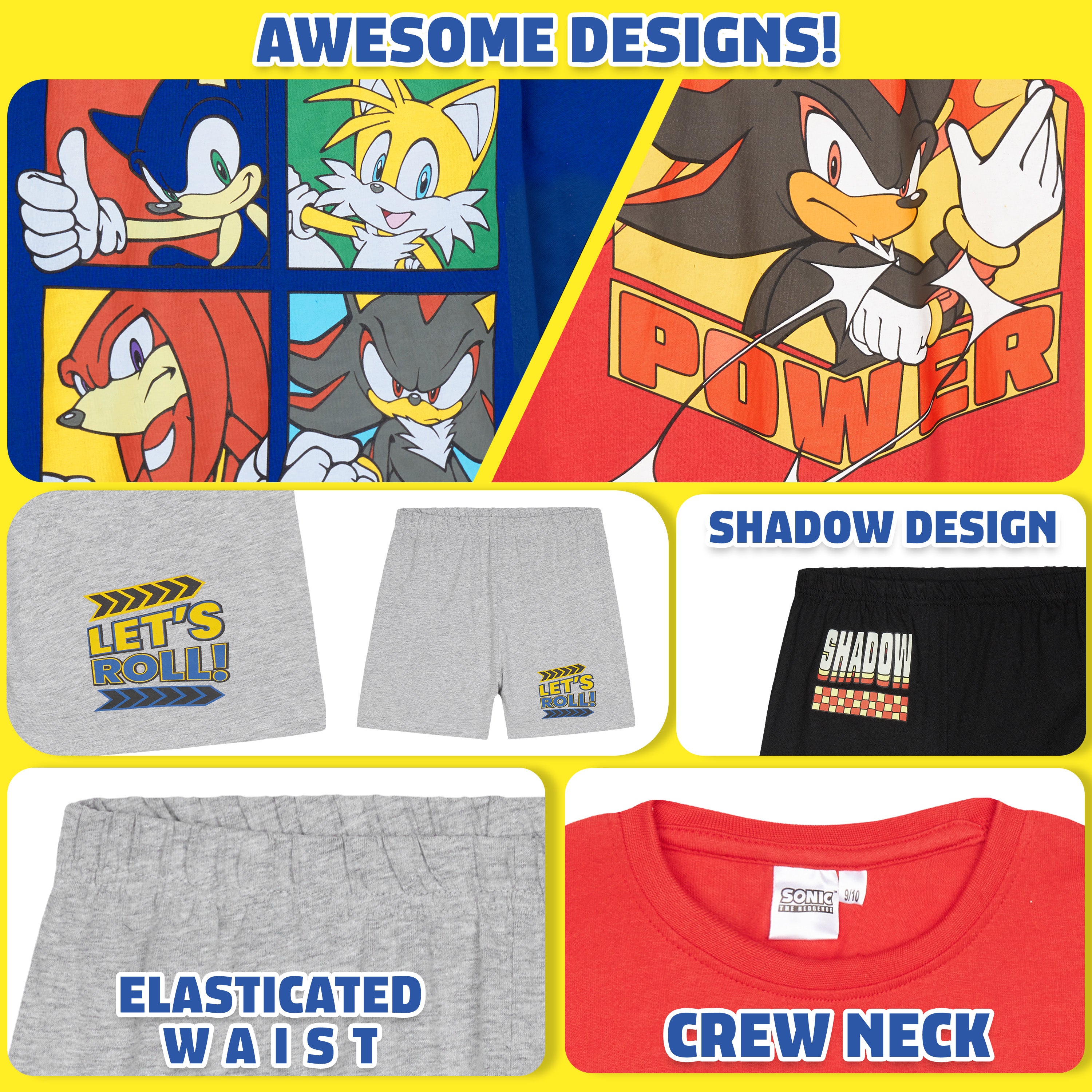 sonic-pyjama-court-gar-on-ensemble-t-t-shirt-short image 4