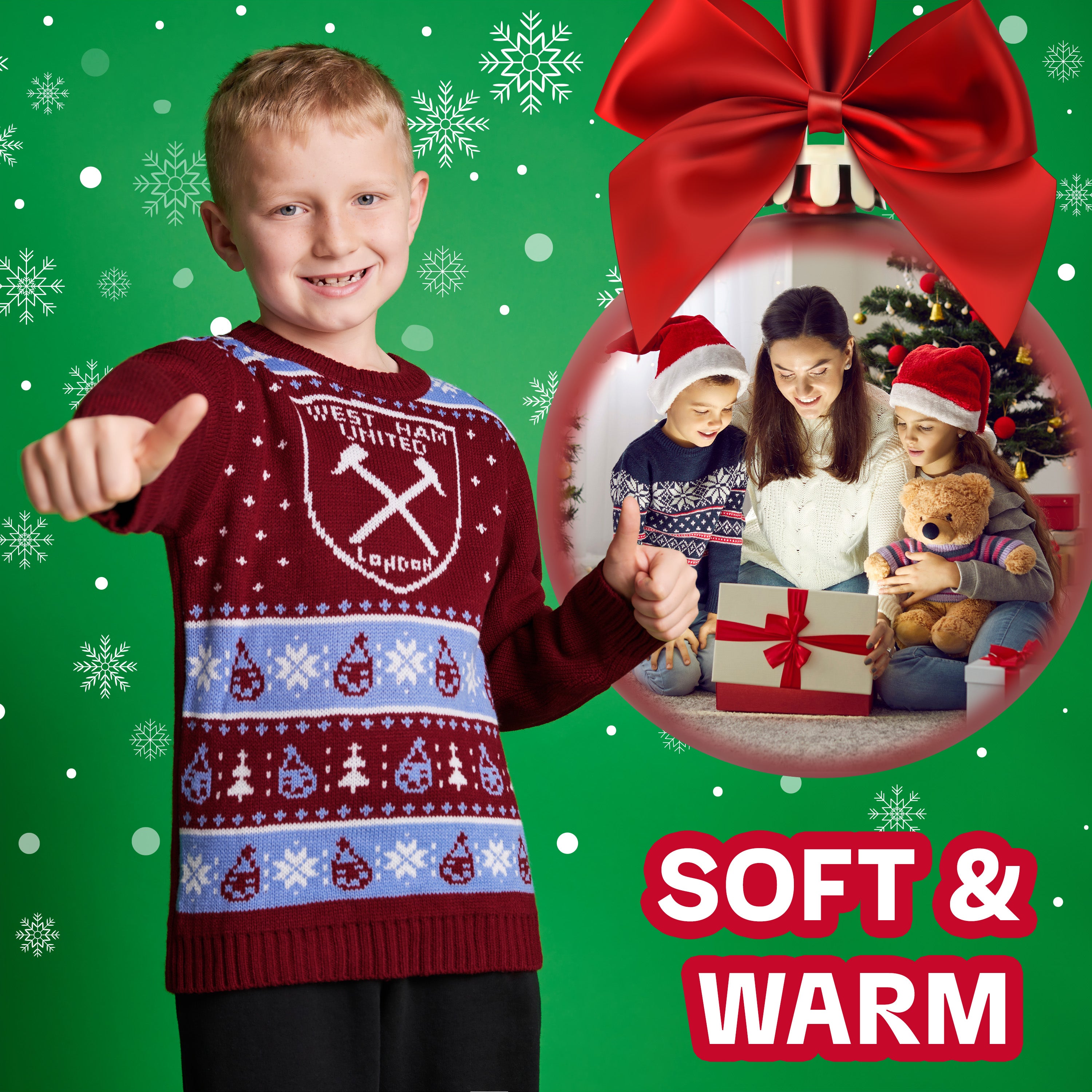 west-ham-united-pull-de-no-l-enfant-gar-on-7-8-ans image 3