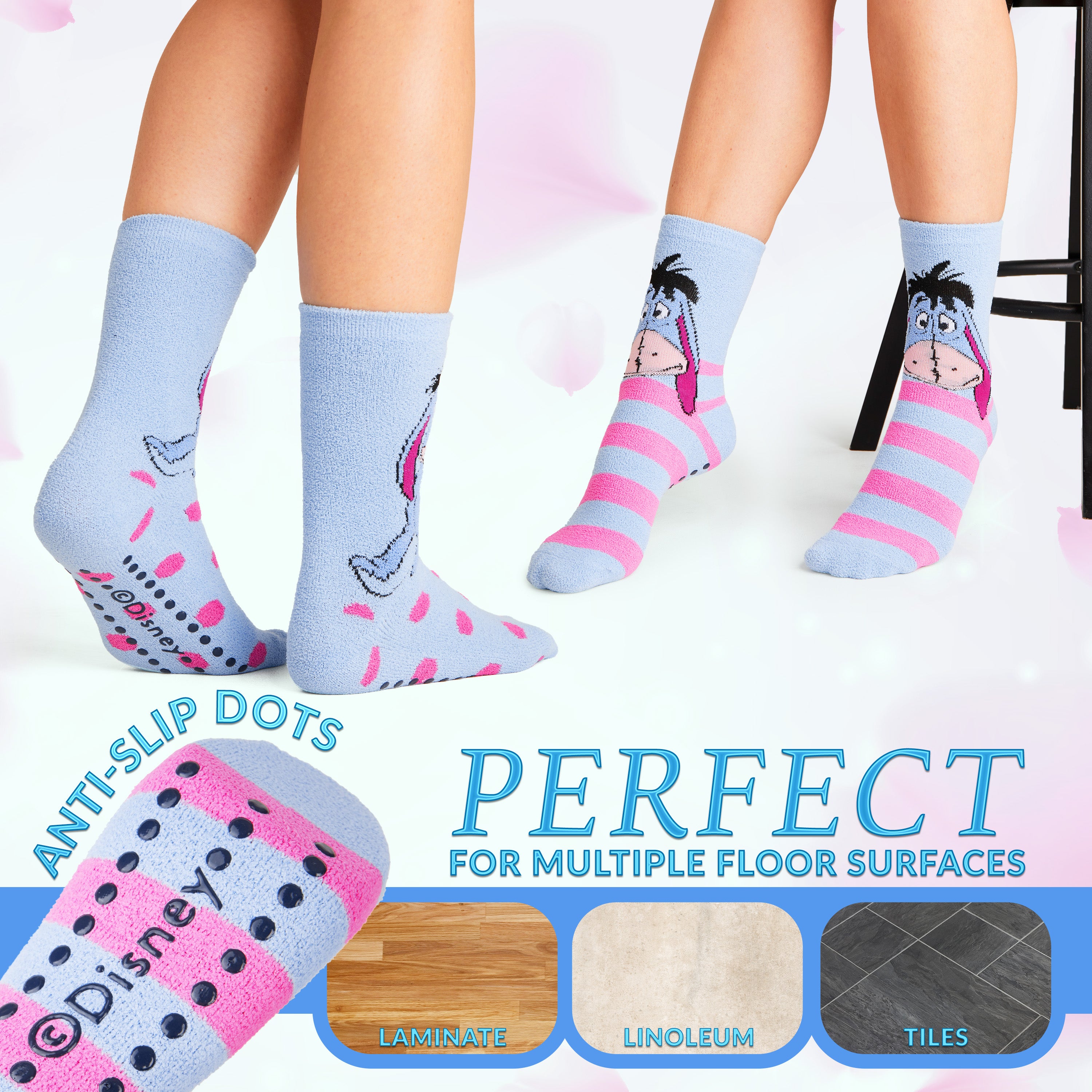 disney-chaussettes-pilou-femme-lot-2-bourriquet-antid-rapantes image 3