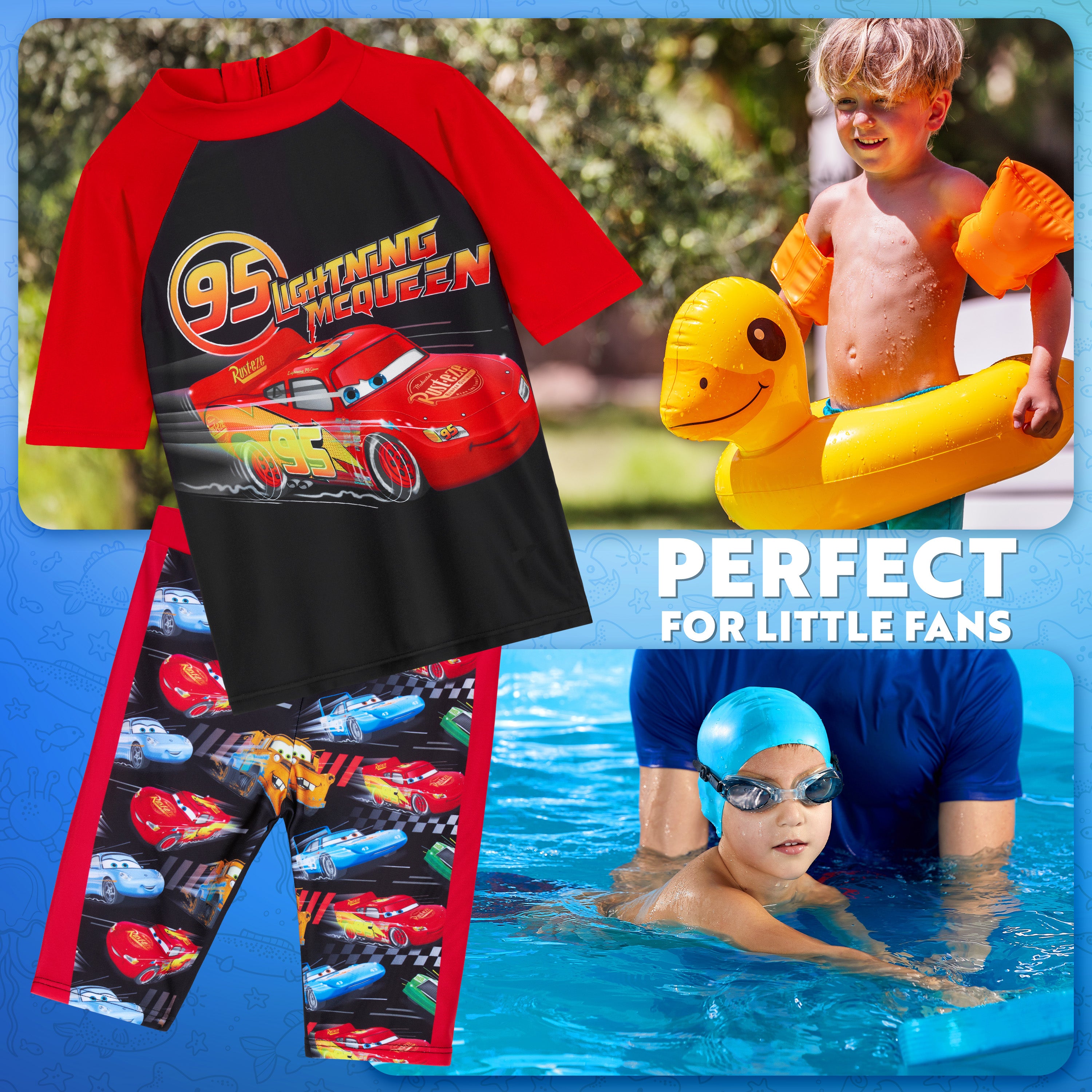 maillot-de-bain-gar-on-2-pi-ces-2-3-ans-cars image 2
