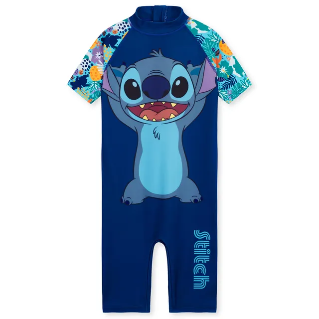 disney-maillot-de-bain-fille-une-pi-ce-manches-courtes image 1