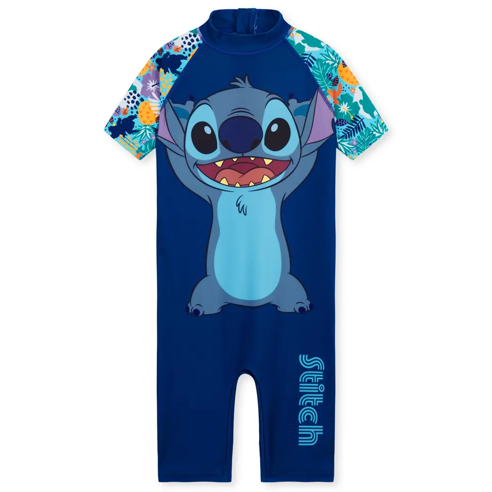 disney-maillot-de-bain-fille-une-pi-ce-manches-courtes image 1