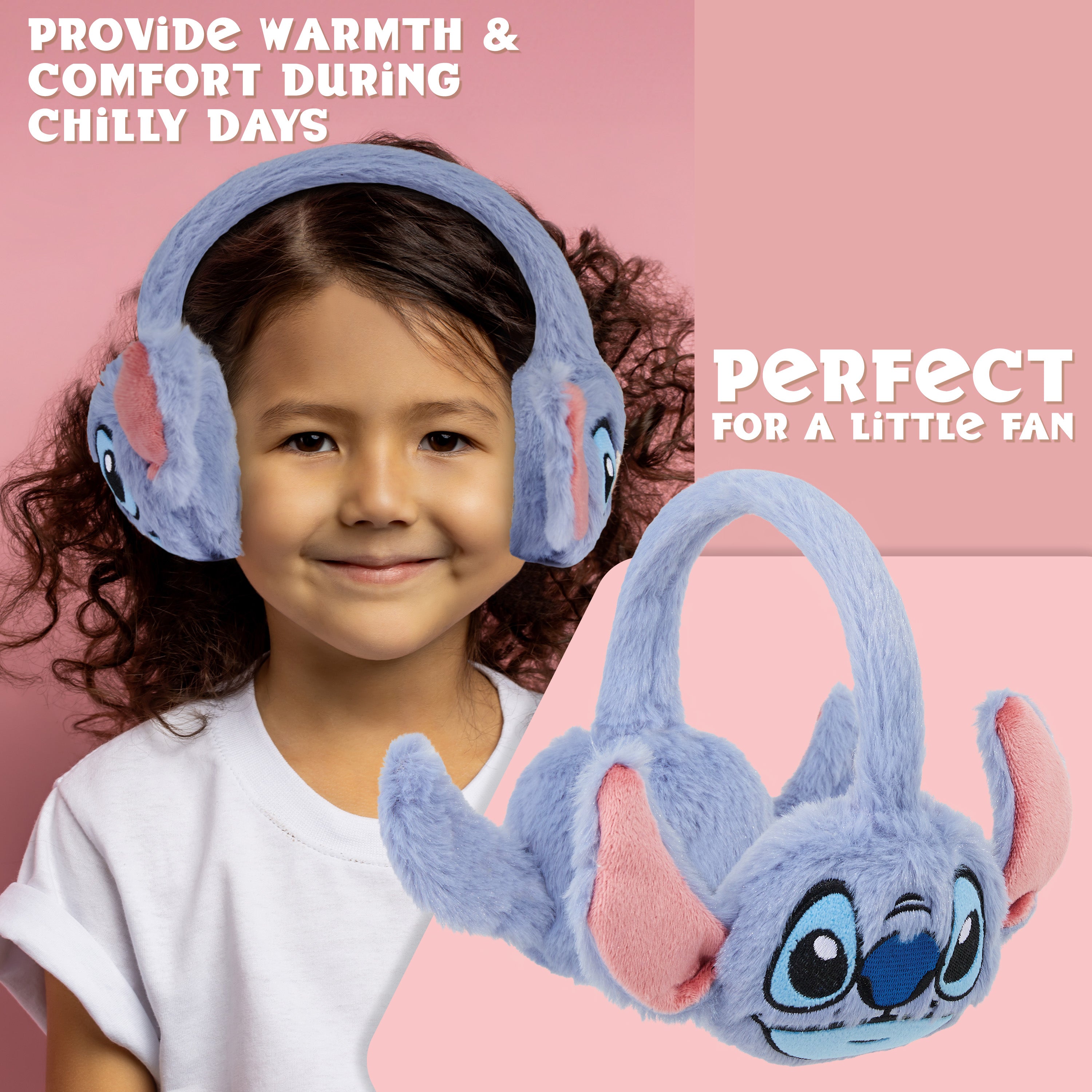 disney-stitch-cache-oreilles-fille-peluche-hiver image 3