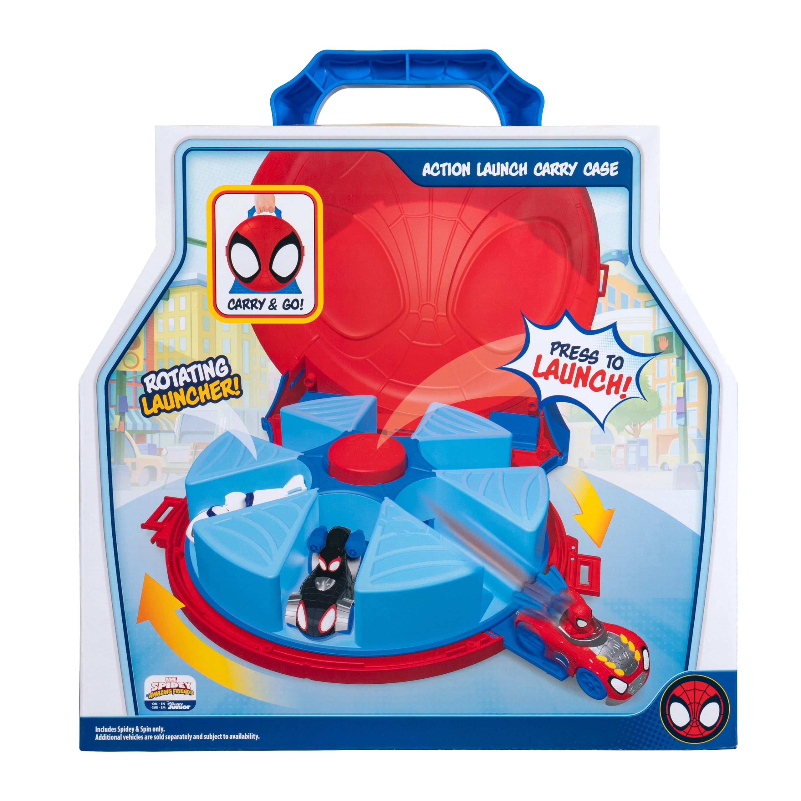 marvel-spidey-friends-mallette-lanceur-30-5-cm-2-v-hicules image 5