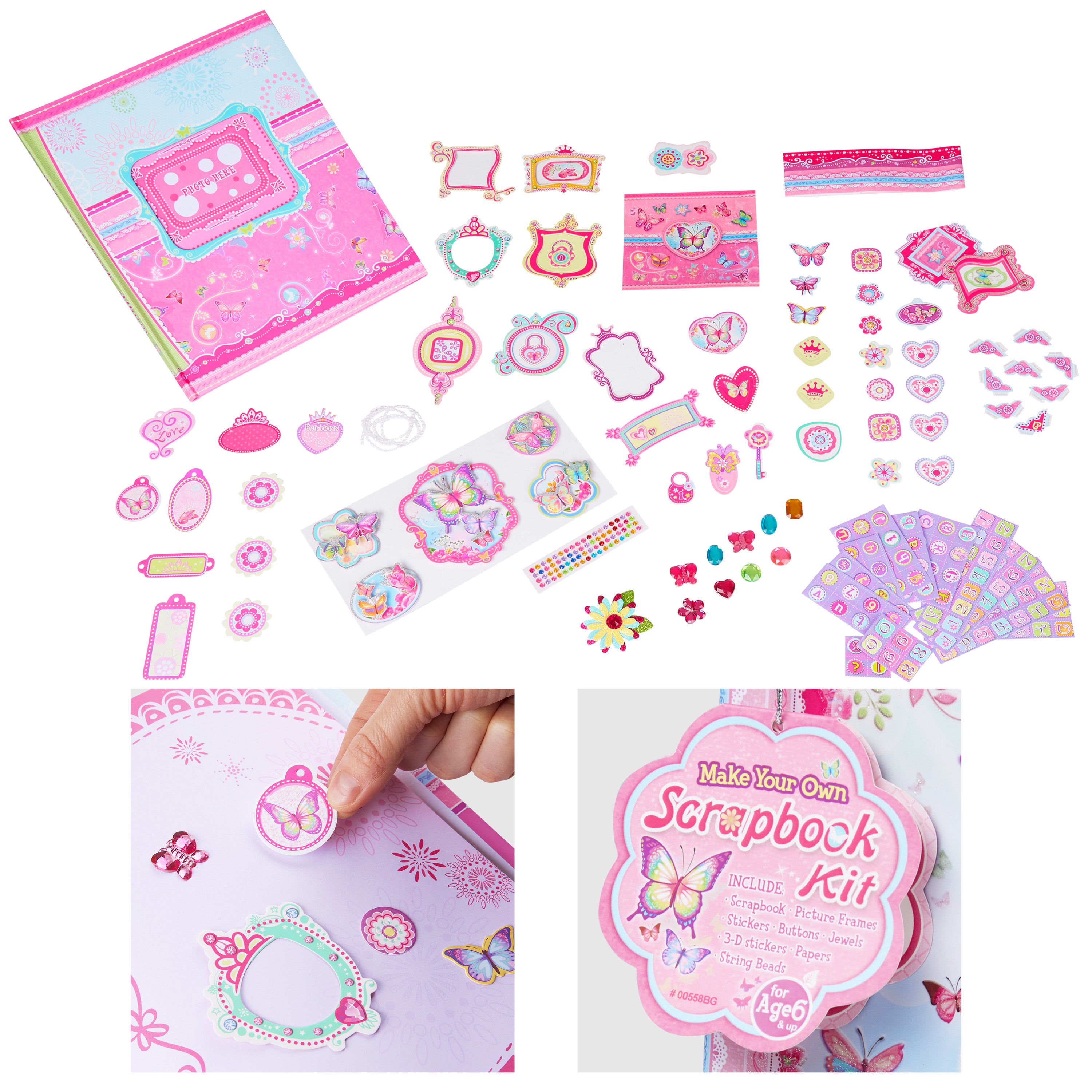 get-trend-arts-crafts-kit-scrapbook-enfant-120-pi-ces-fille image 4