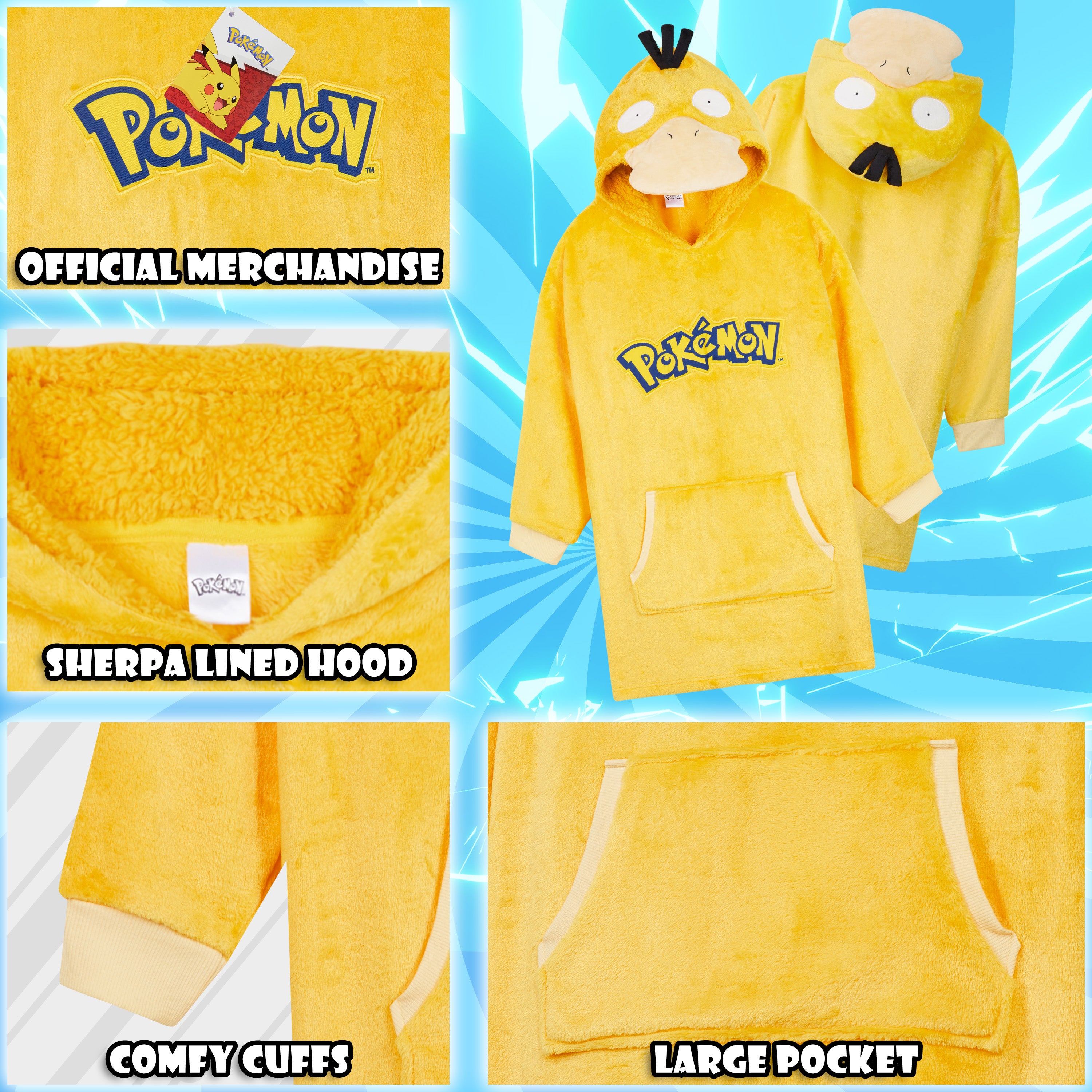 pok-mon-hoodie-oversize-polaire-capuche-sherpa-enfant image 4