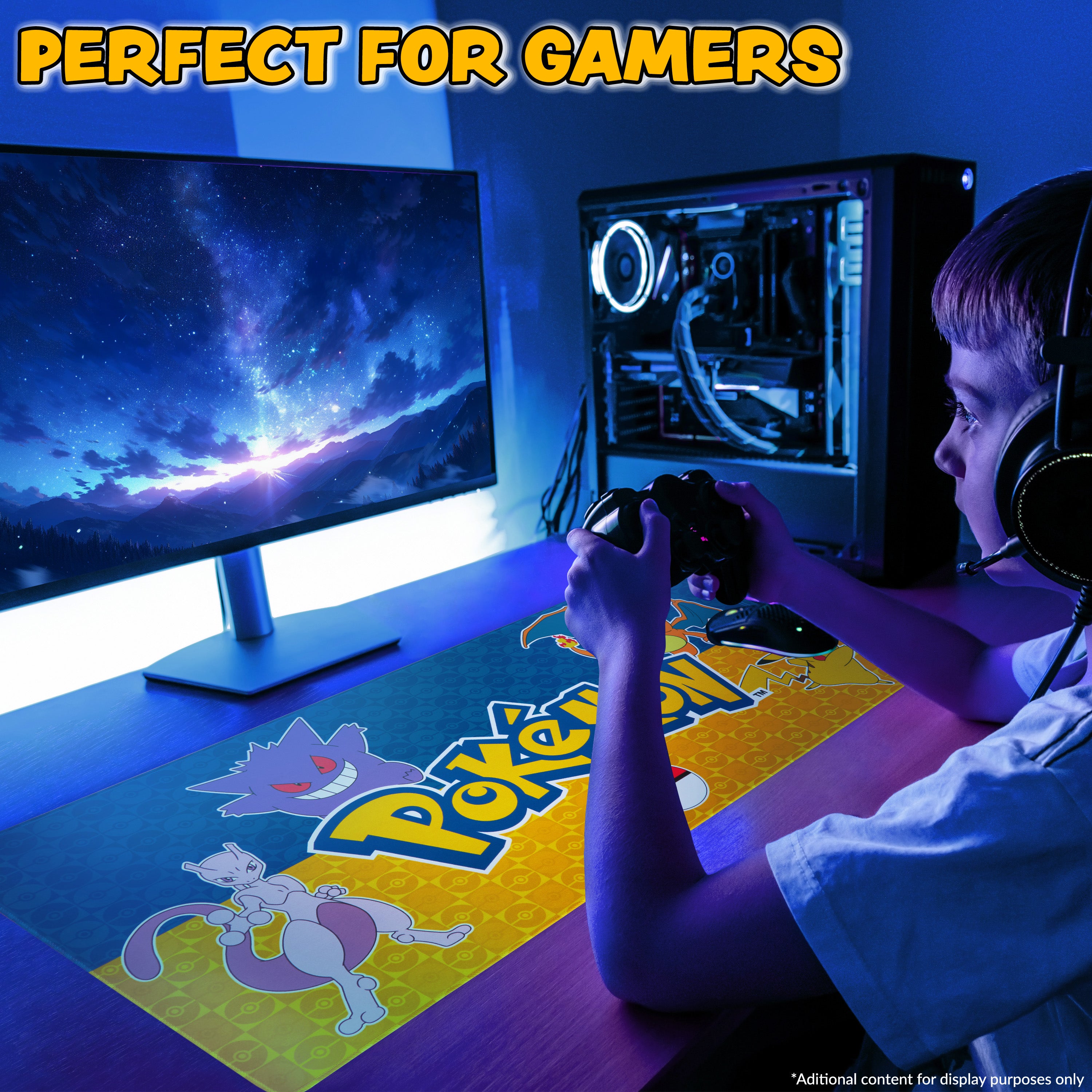 pok-mon-tapis-de-souris-xxl-bureau-gaming-80x35-cm-marine image 6
