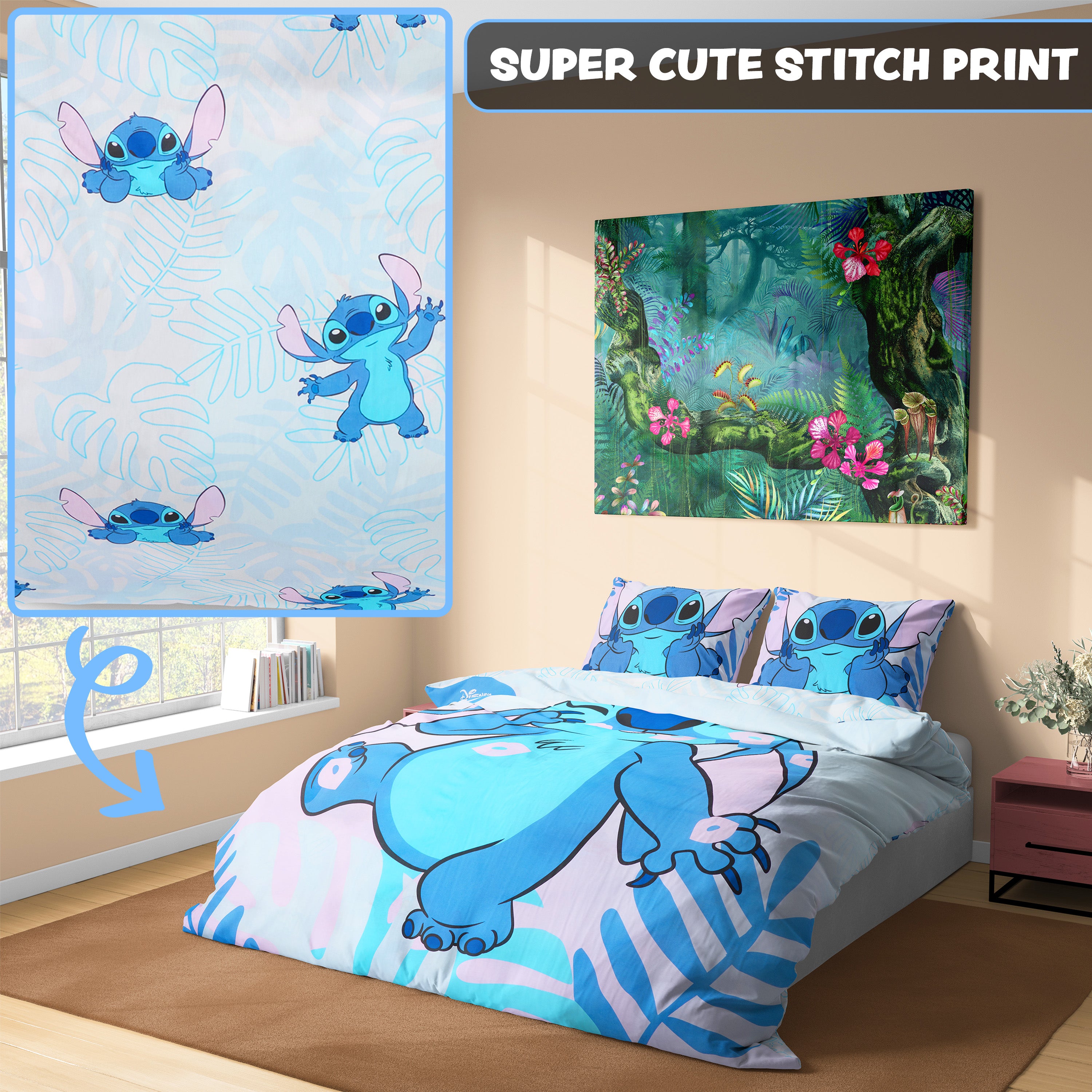 get-trend-stitch-housse-de-couette-double-bleue-taies image 3