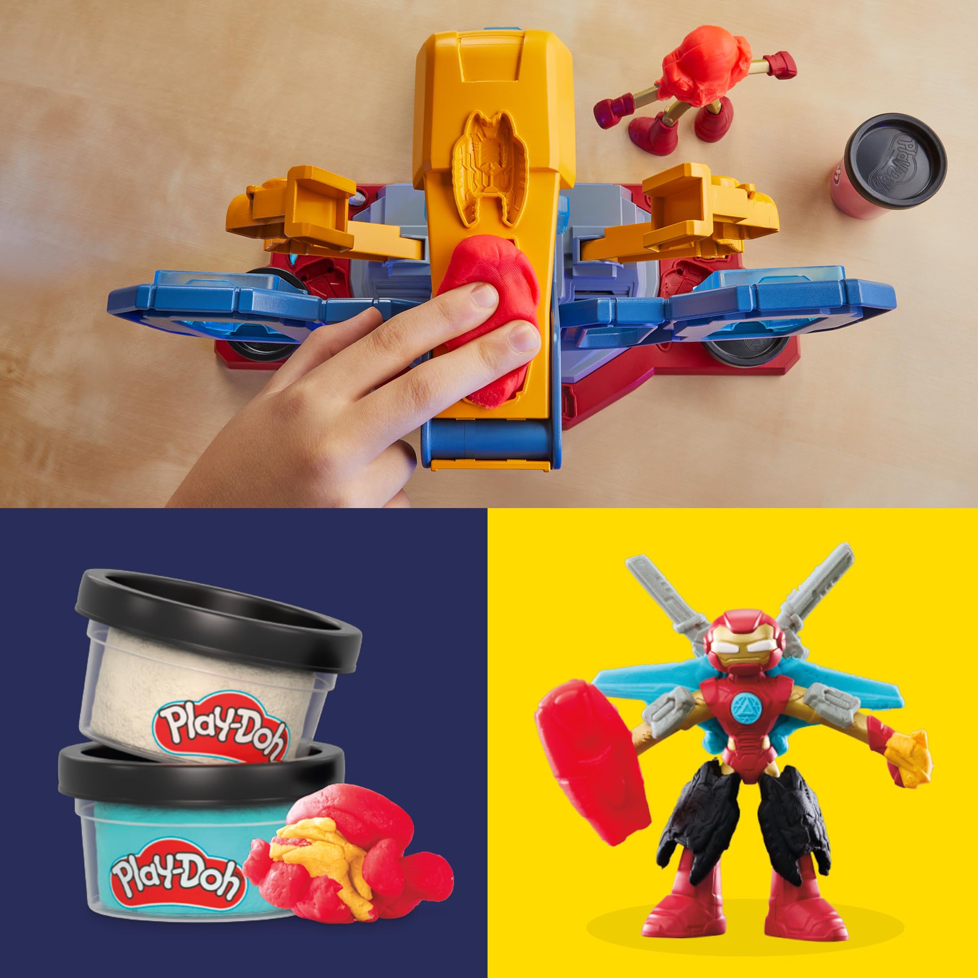play-doh-marvel-iron-man-fabrique-d-armures-p-te-modeler image 6