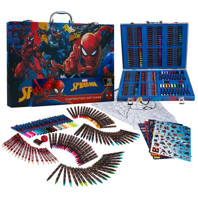 marvel-avengers-coffret-coloriage-130-pi-ces-spider-man image 1