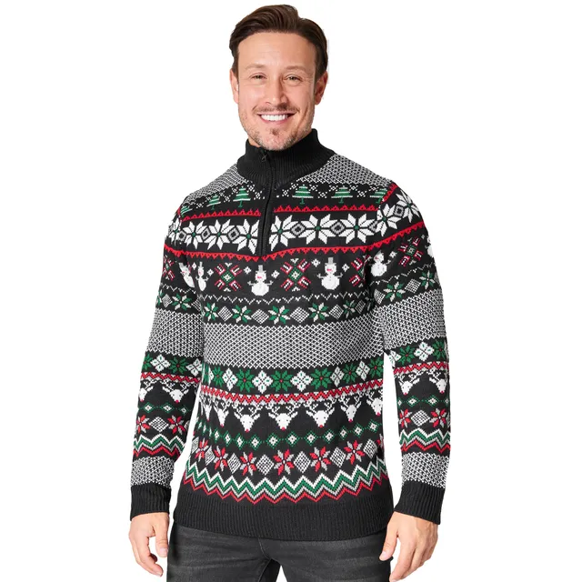 get-trend-men-pull-no-l-homme-zip-tricot-m-2xl image 1