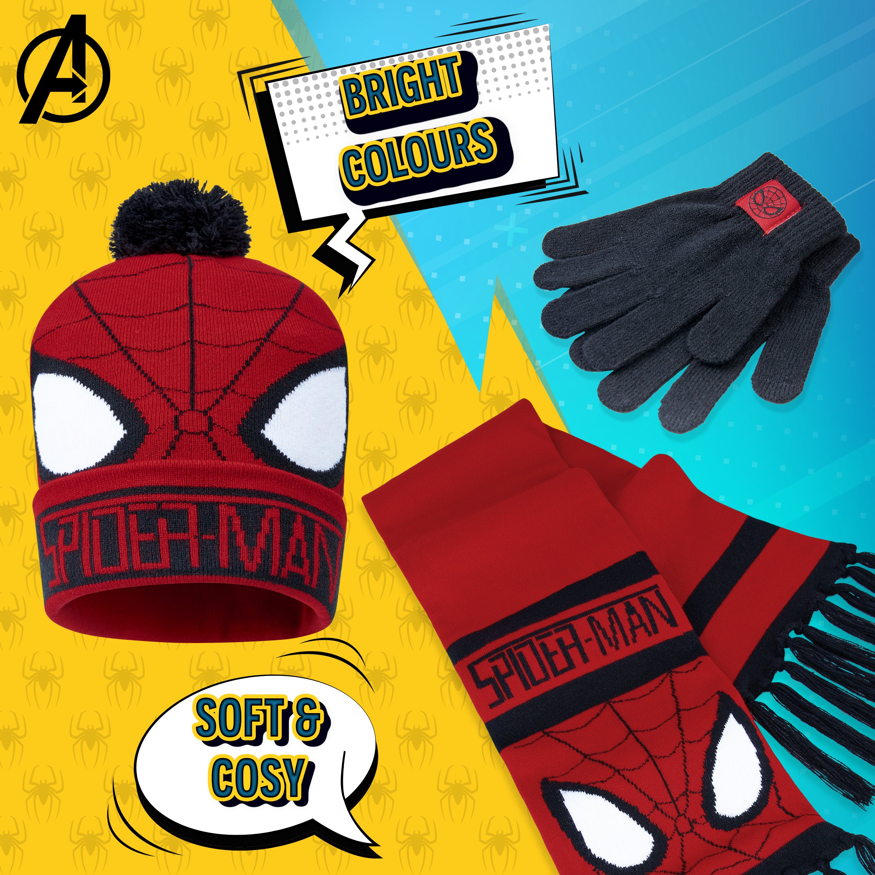 marvel-ensemble-hiver-gar-on-3-pi-ces-super-h-ros-chaud image 2