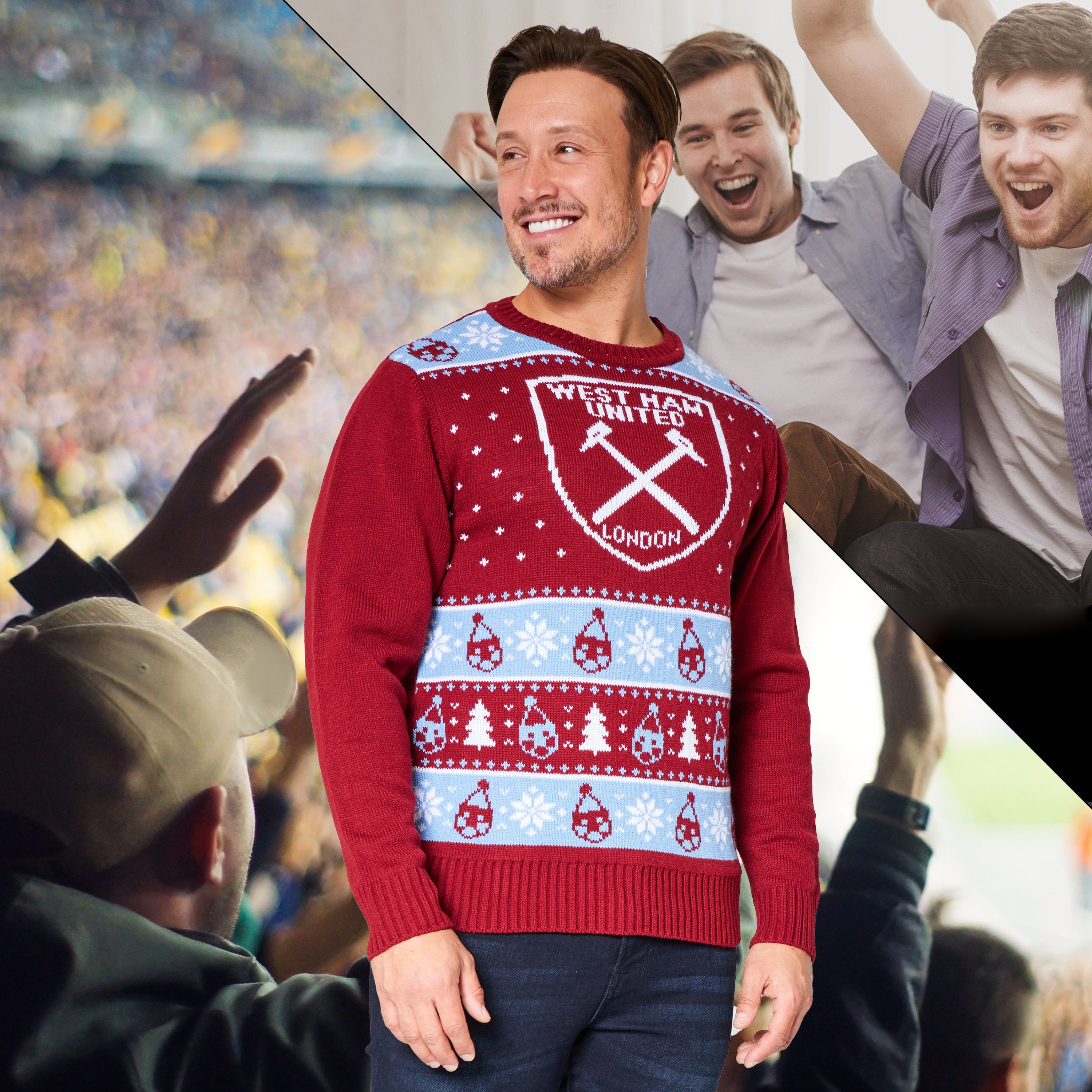 west-ham-pull-no-l-homme-chaud-festif-taille-l image 3