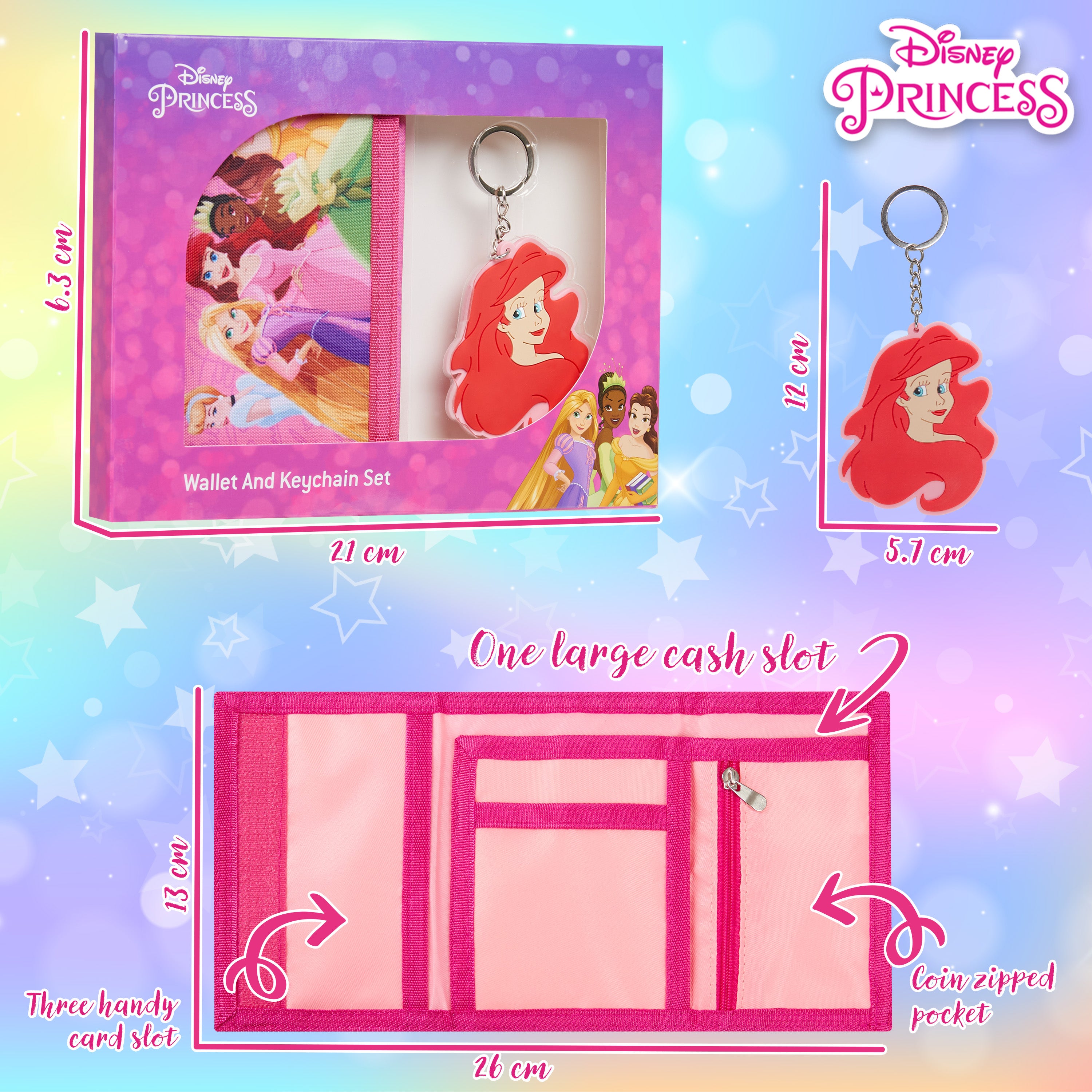 disney-princesses-portefeuille-enfant-rose-porte-cl-s image 6