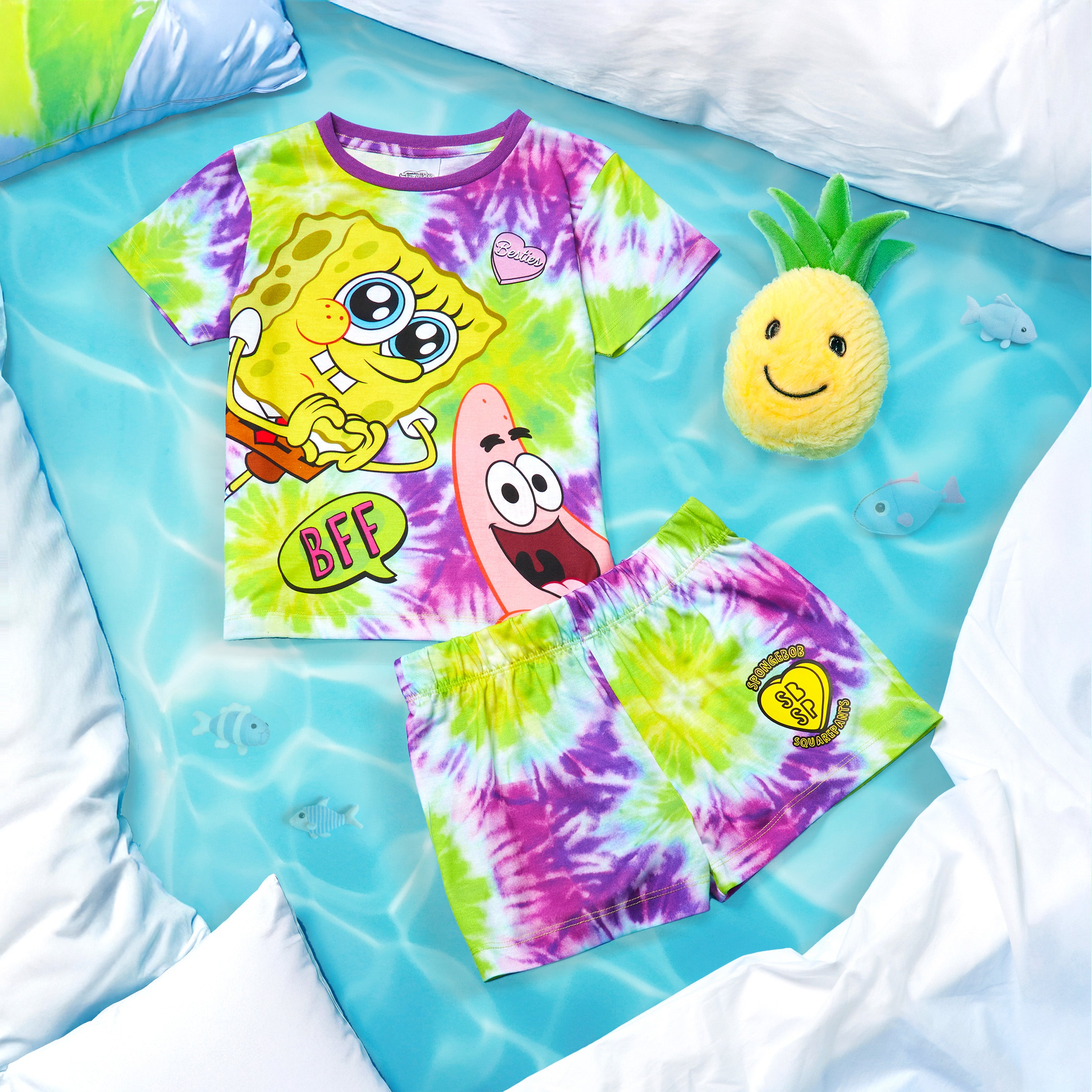 bob-l-ponge-pyjama-short-fille-2-pi-ces-t image 5