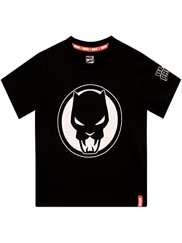 marvel-black-panther-t-shirt-gar-on-noir-manches-courtes image 4