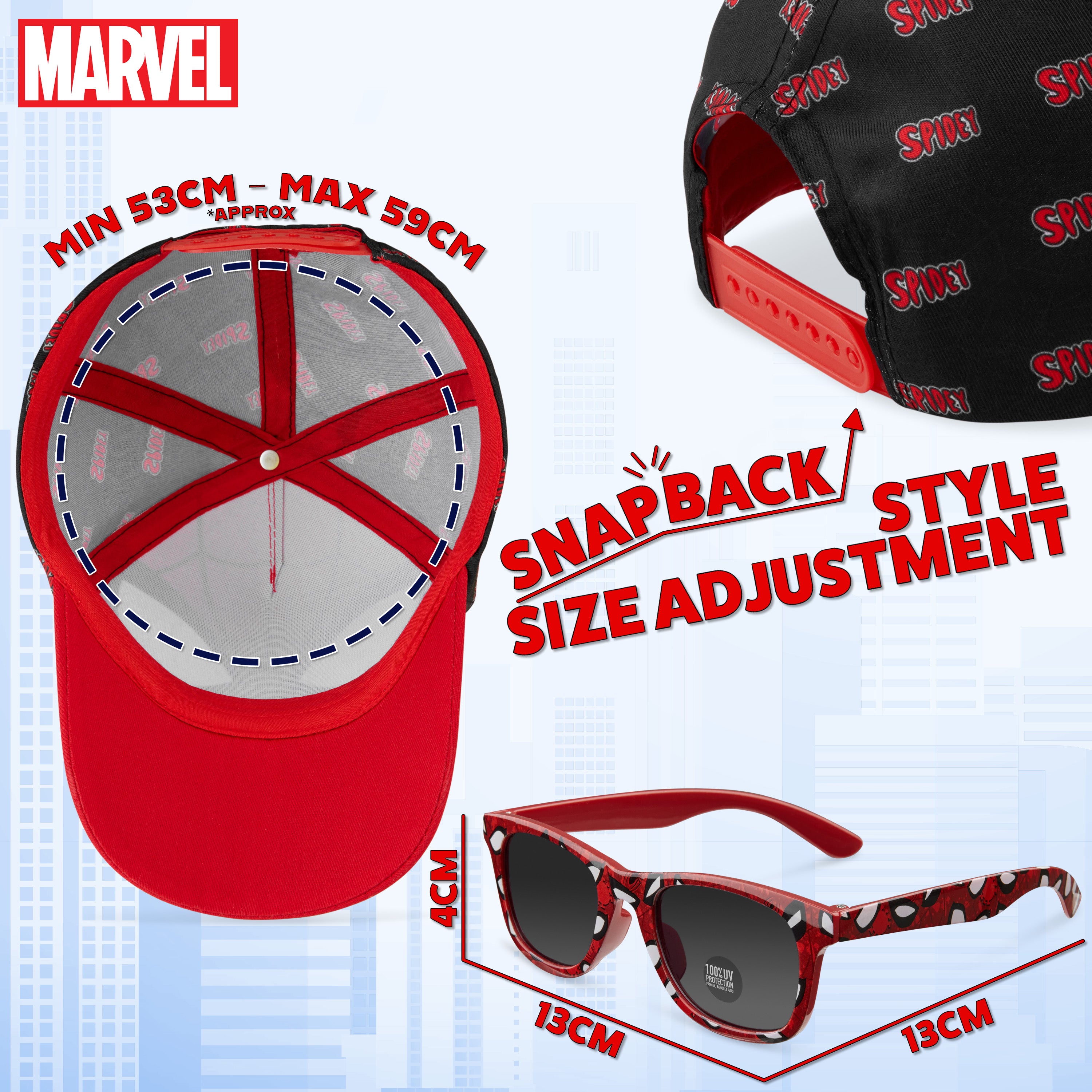 marvel-spiderman-casquette-gar-on-lunettes-uv400 image 6