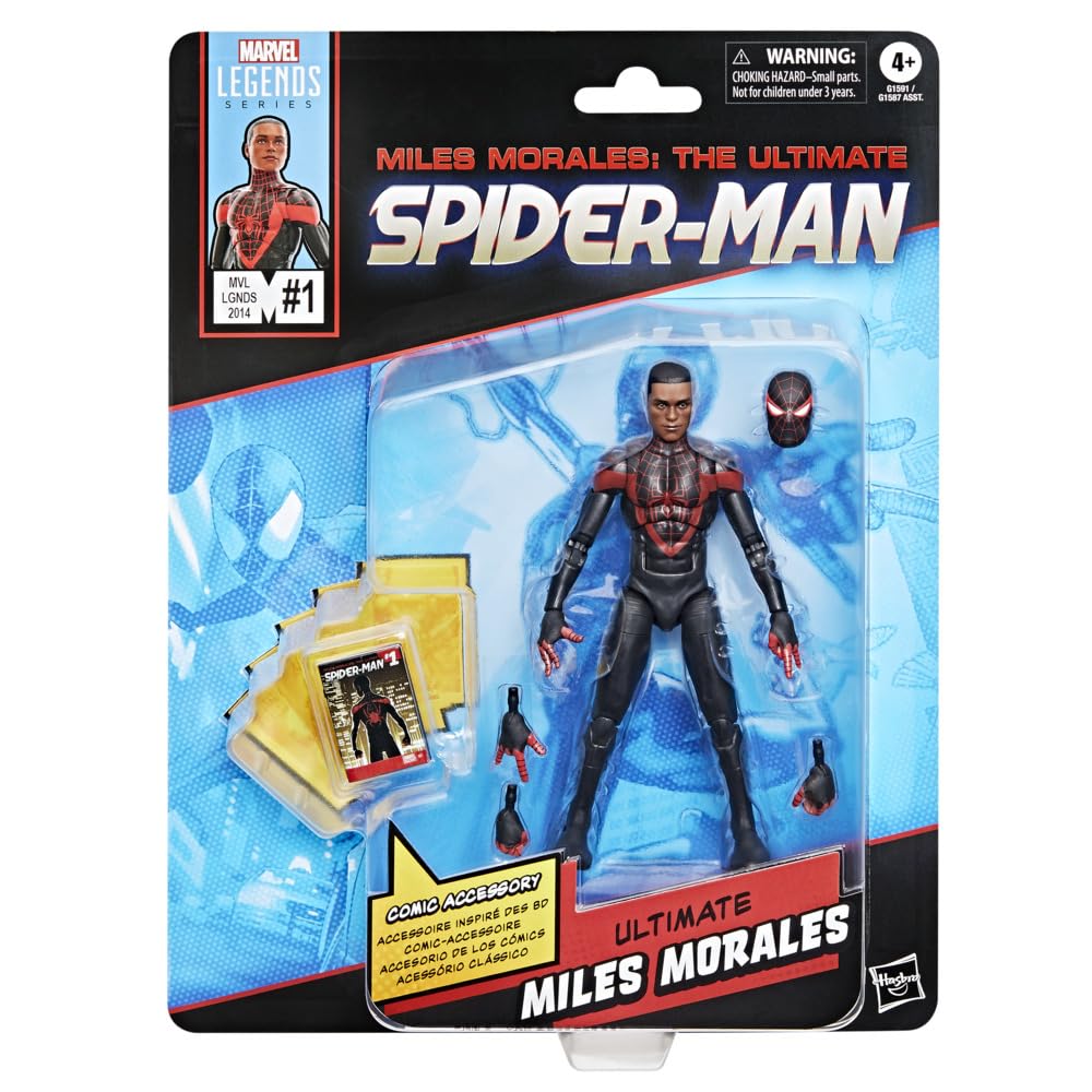 marvel-legends-ultimate-miles-morales-spider-man-figurine-15-cm image 2