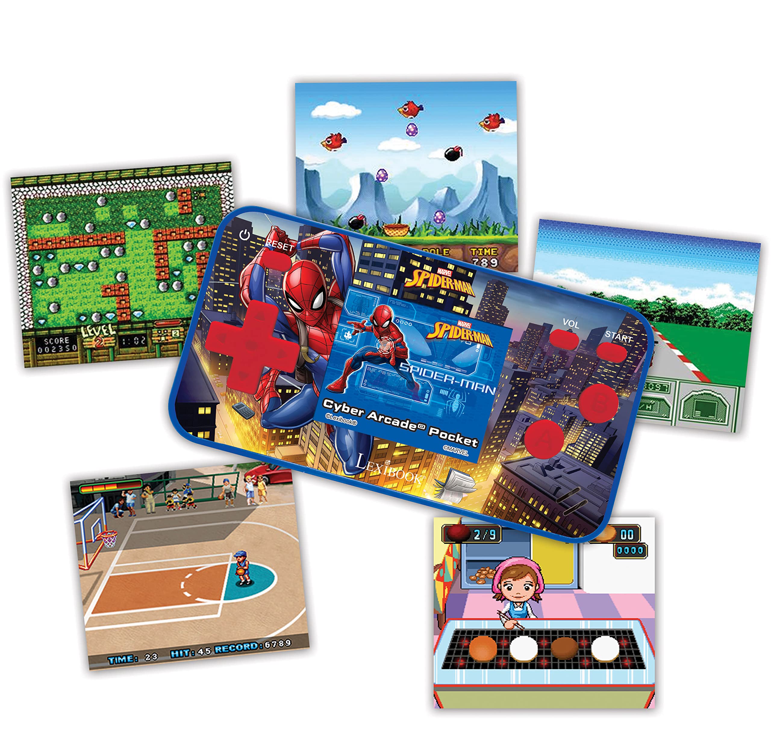 lexibook-spider-man-jl1895sp-console-arcade-poche-150-jeux image 3