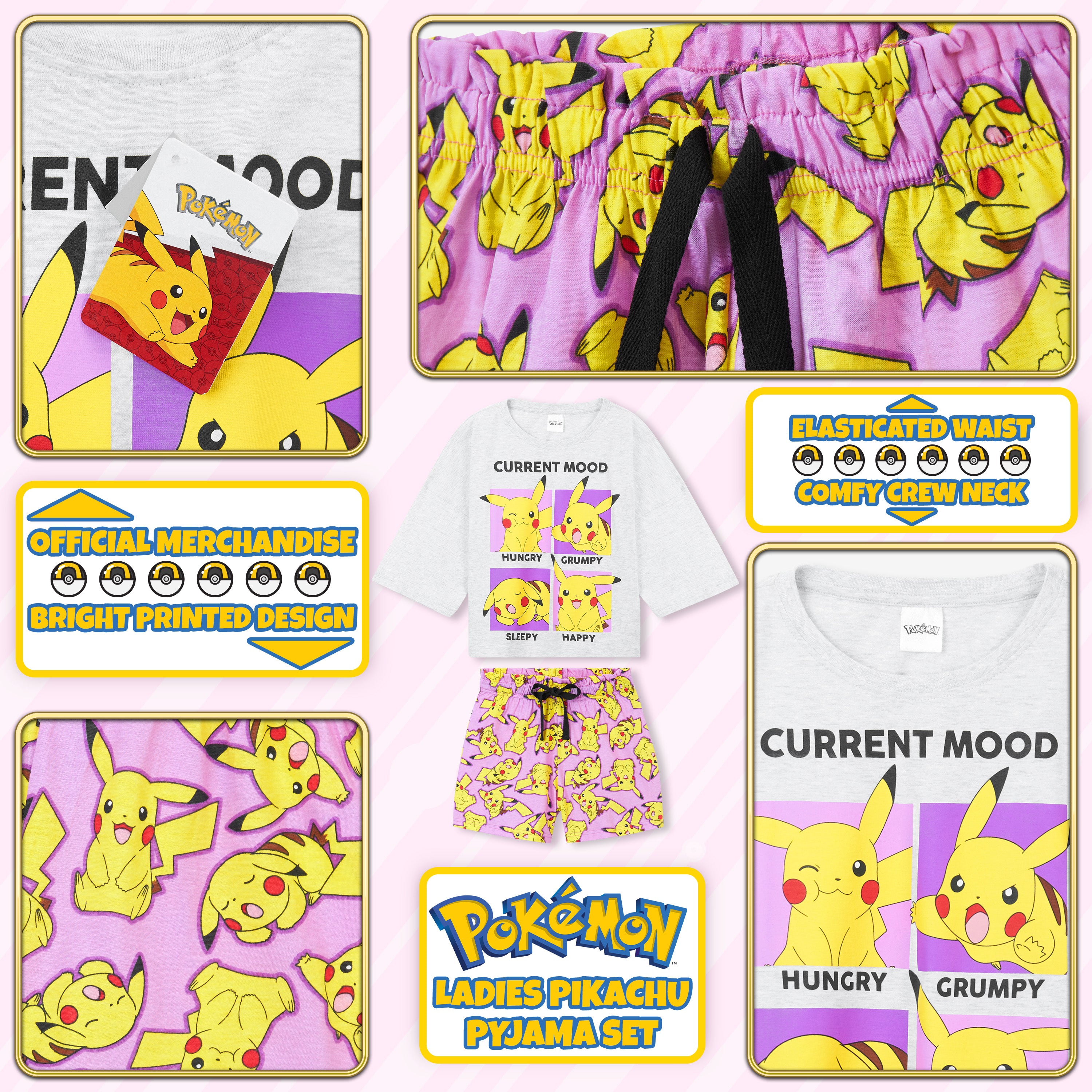get-trend-pok-mon-pyjama-femme-pikachu-2-pi-ces-taille-m image 5
