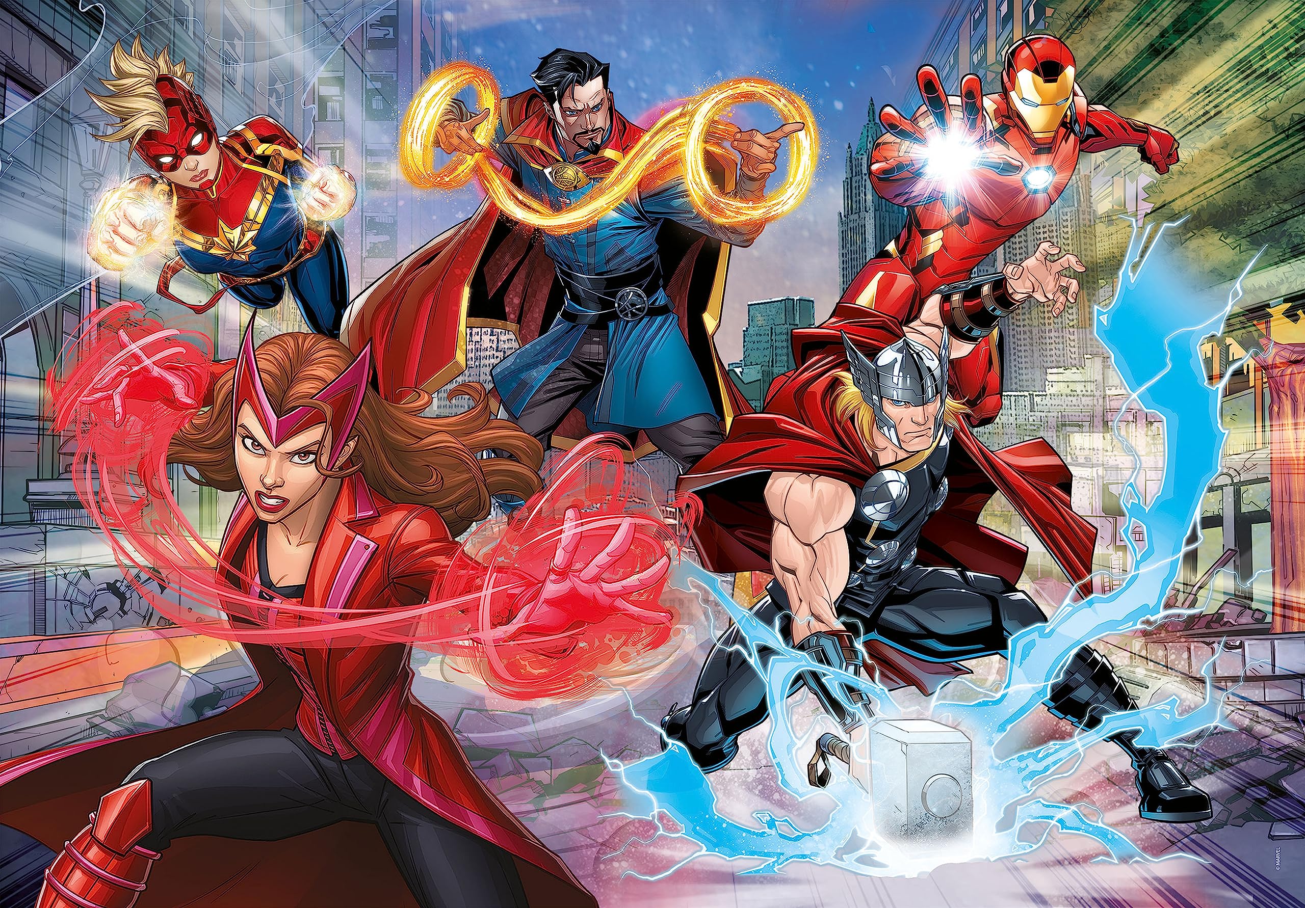 marvel-avengers-supercolor-glitter-puzzle-104-pi-ces-enfant-6-ans image 2
