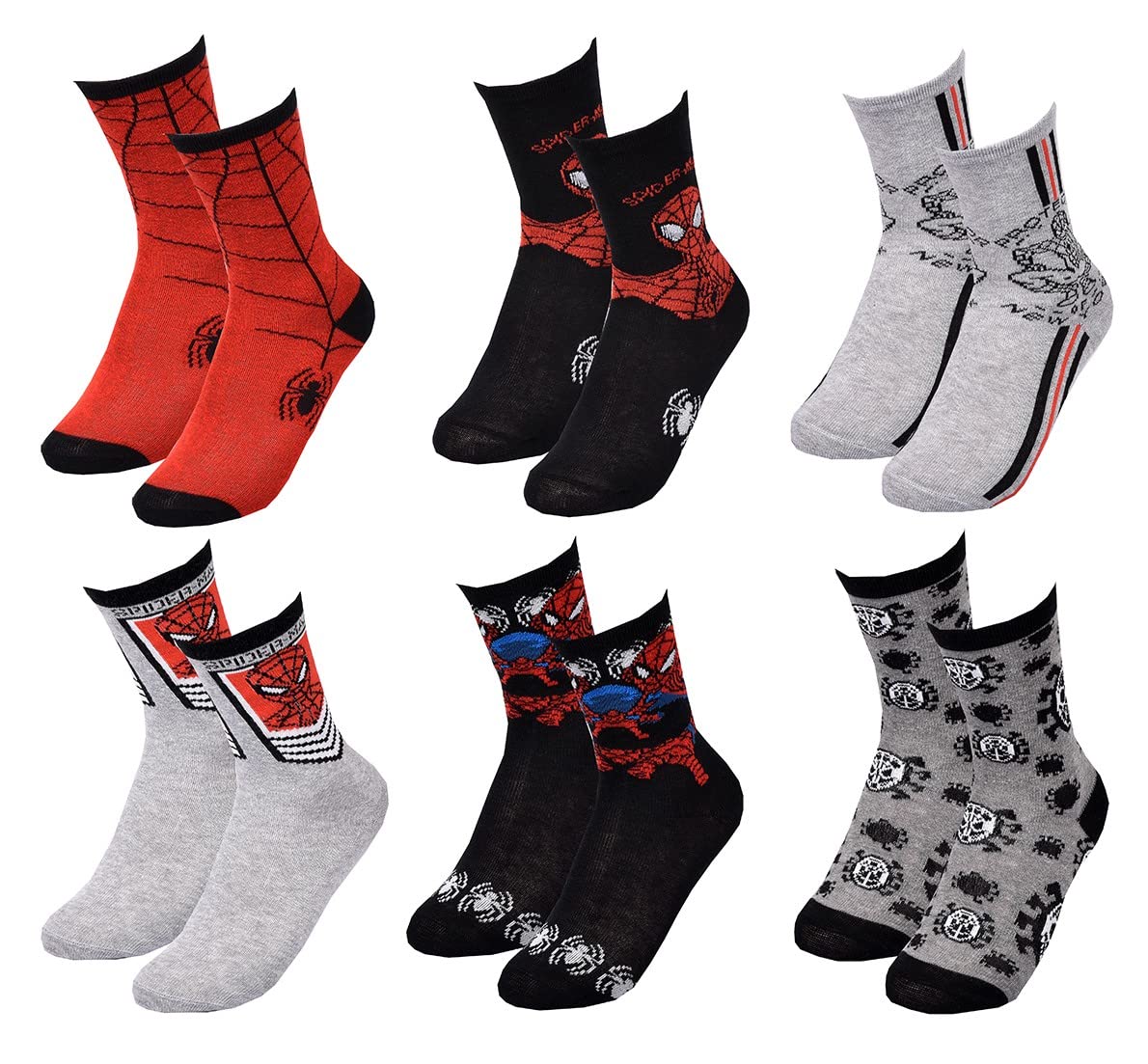 ozabi-spider-man-chaussettes-gar-on-coton-lot-surprise image 2