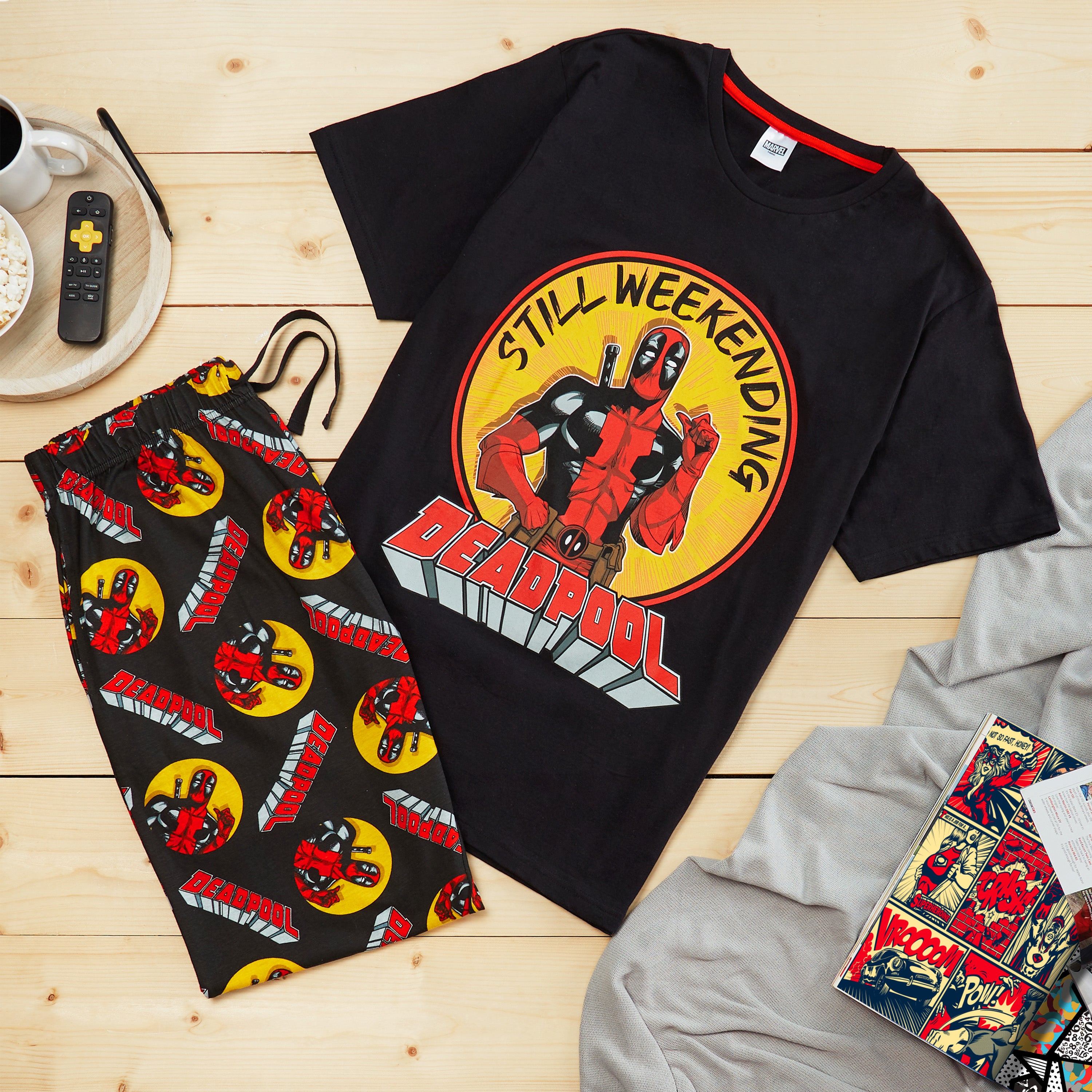 marvel-deadpool-ensemble-pyjama-long-homme-souple image 2
