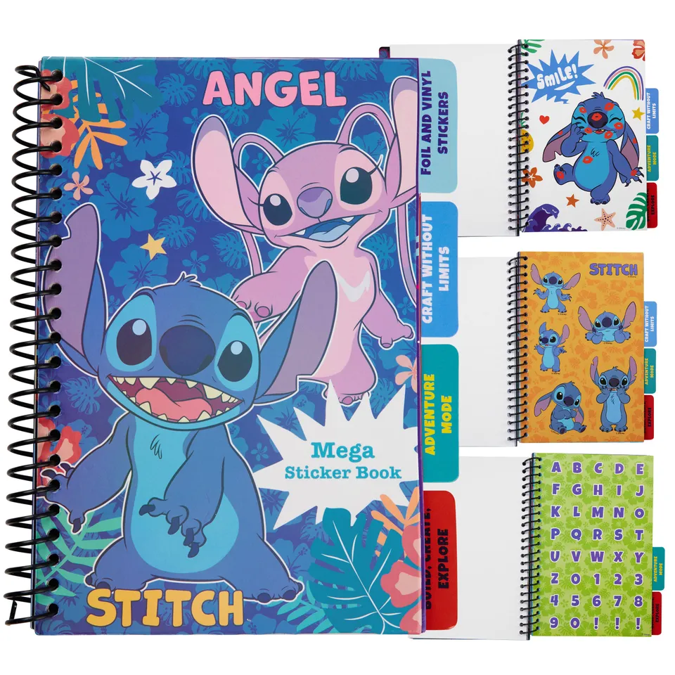 livre-stickers-stitch-disney-28-planches-scrapbooking image 1