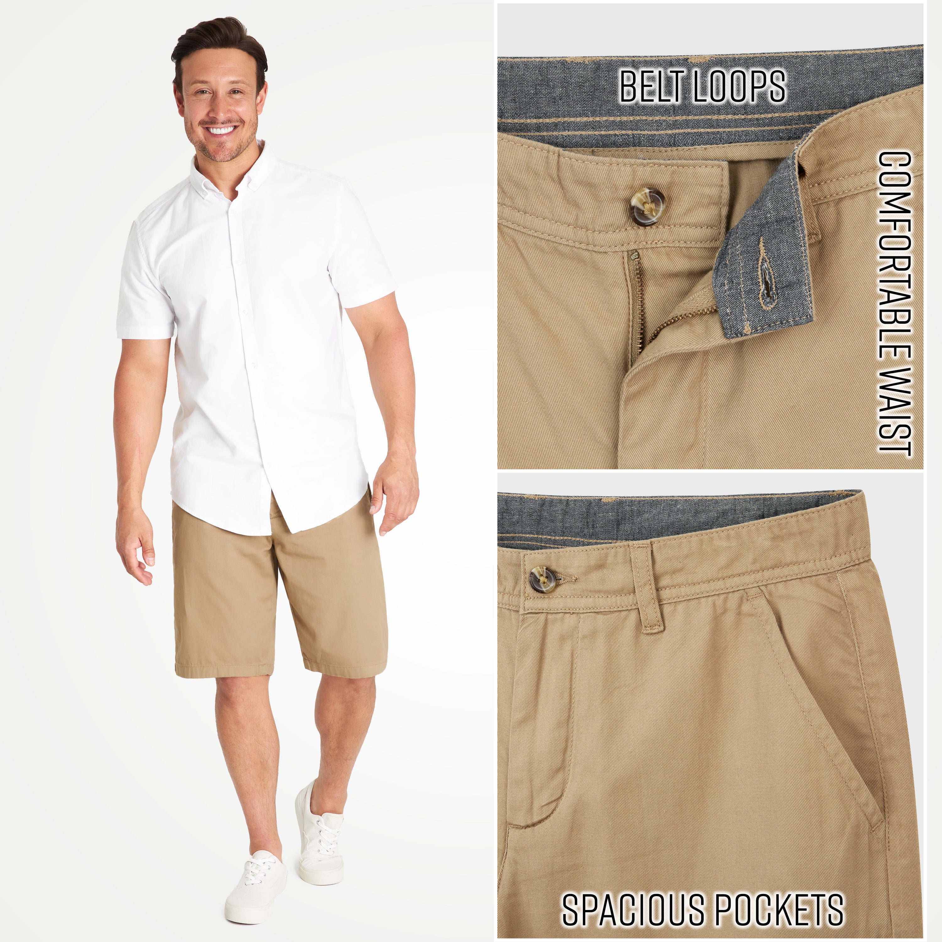 get-trend-short-chino-homme-beige-coton-taille-m image 4