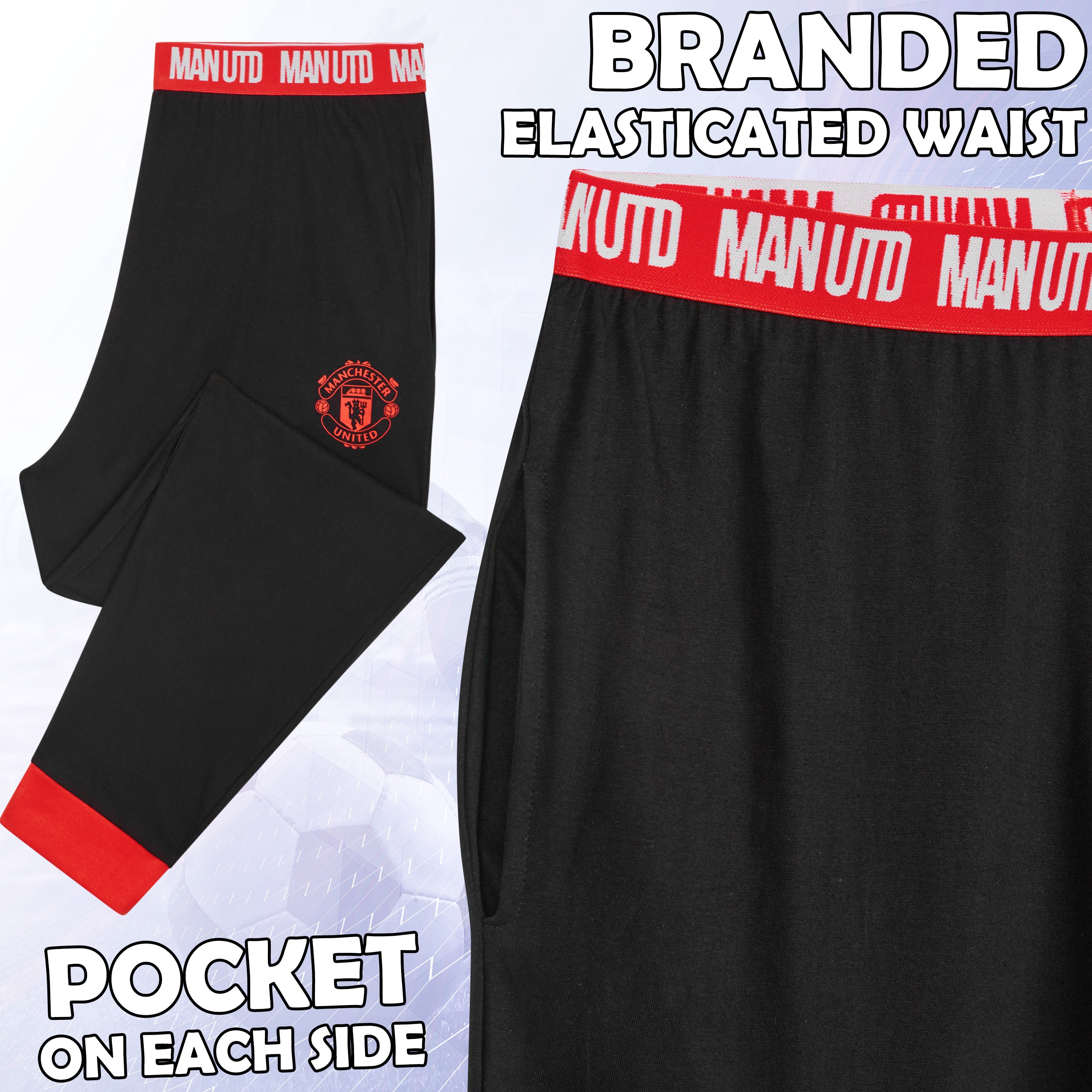 manchester-united-pyjama-homme-coton-ensemble-taille-l image 5