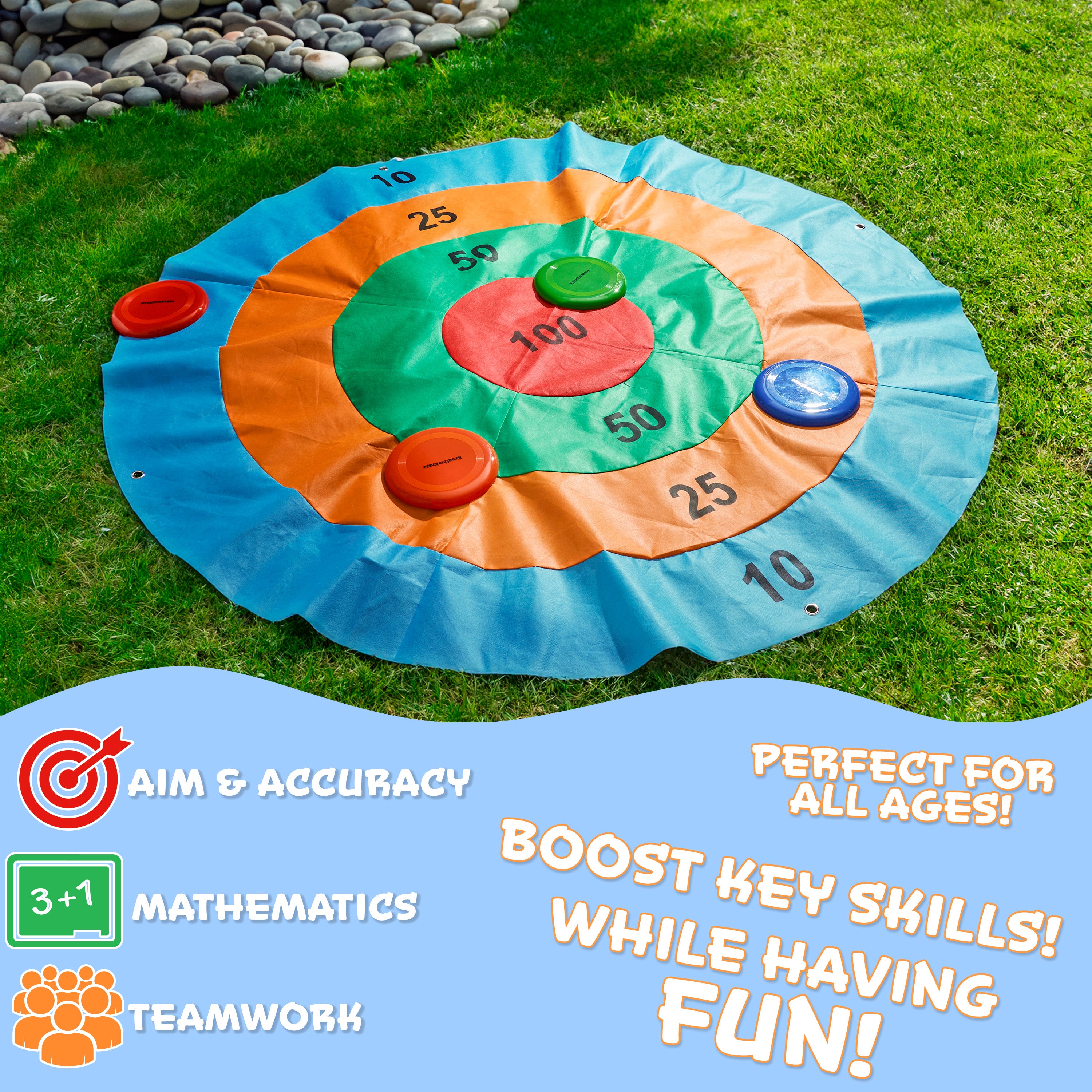 kreativekraft-disc-throwing-jeu-de-cible-disques-jardin image 5