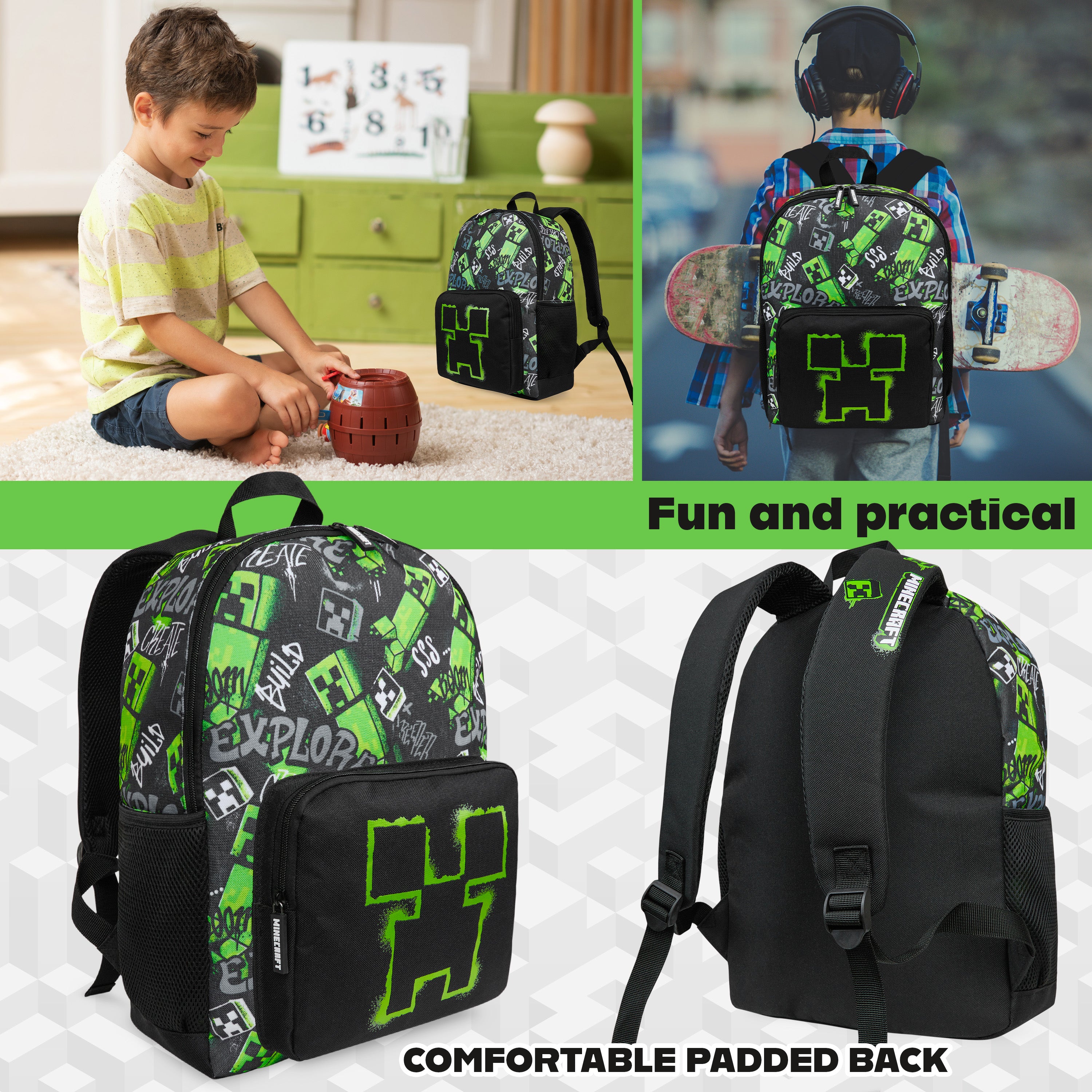 minecraft-sac-cole-gar-on-creeper-gamer image 2