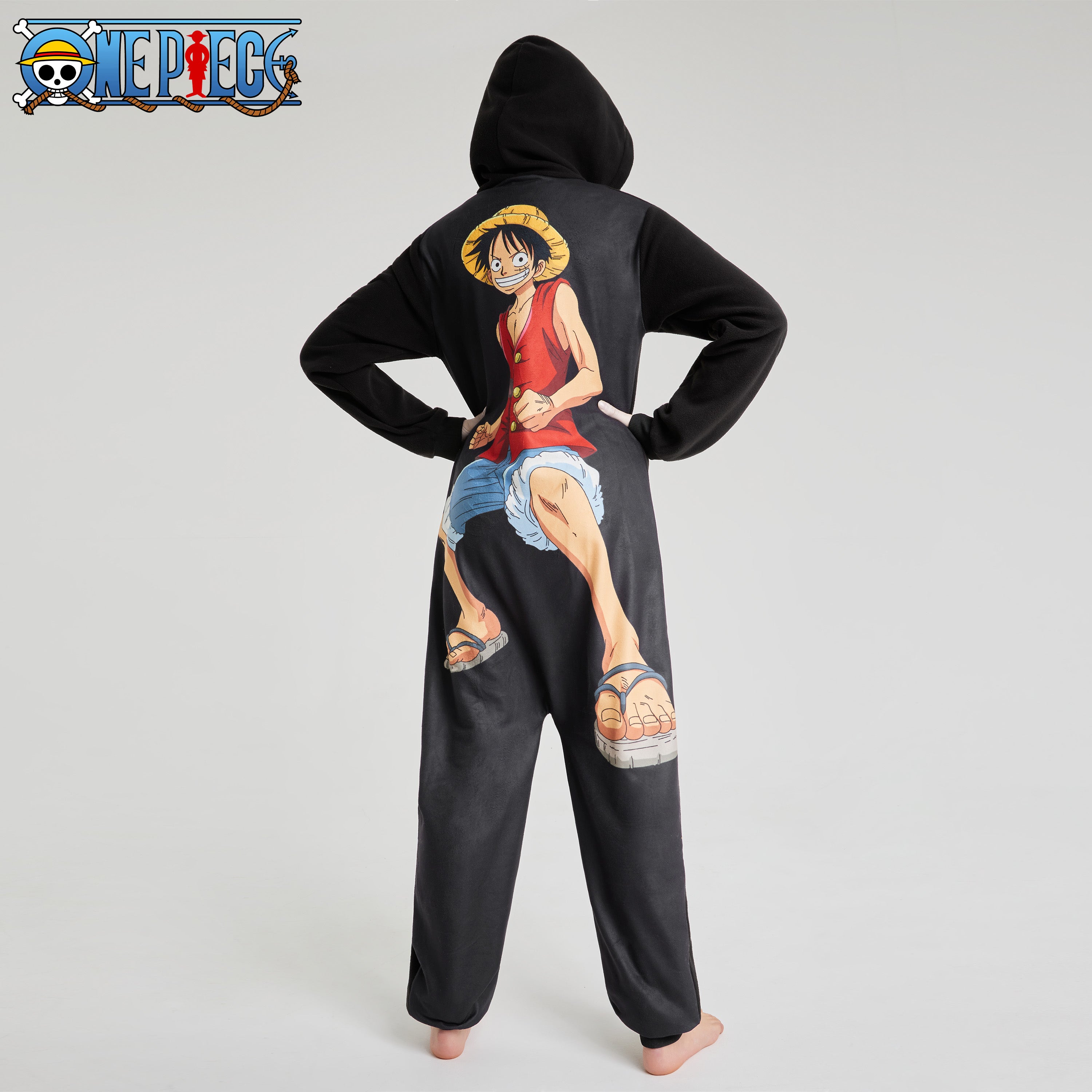 one-piece-combinaison-pyjama-gar-on-polaire-capuche-11-12-ans image 2