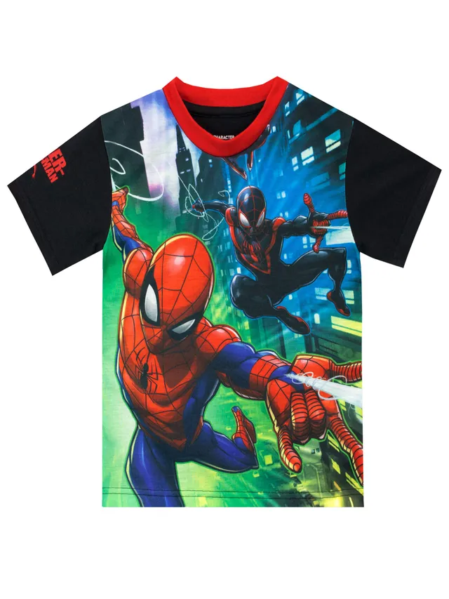 marvel-spider-man-t-shirt-gar-on-noir-9-10-ans image 1