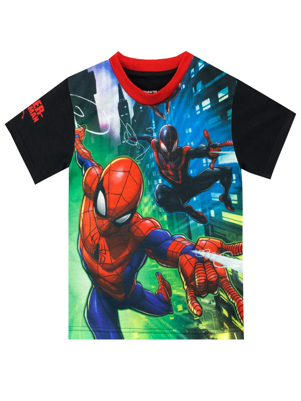 marvel-spider-man-t-shirt-gar-on-noir-9-10-ans image 1