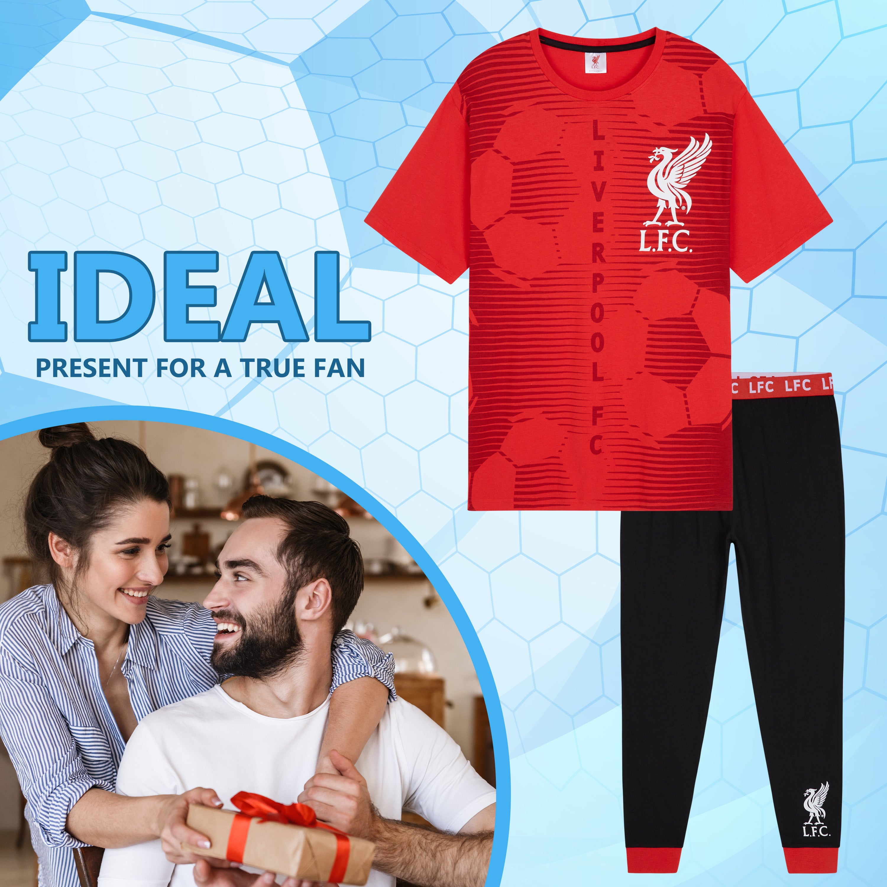 liverpool-fc-pyjama-homme-2-pi-ces-100-coton-taille-m image 3