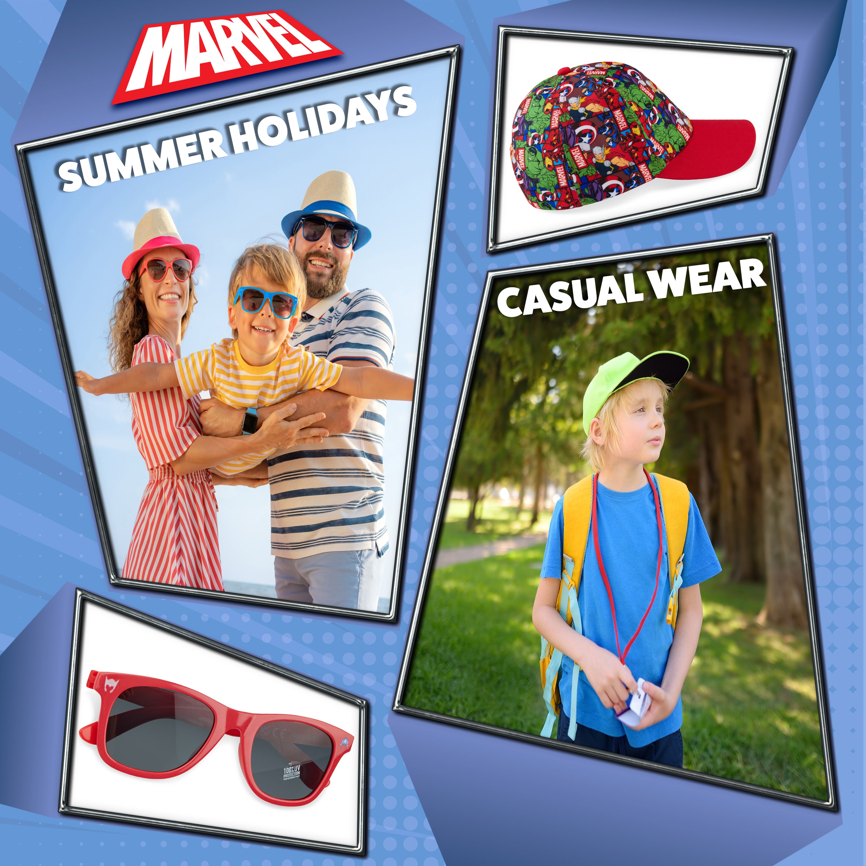marvel-spiderman-set-casquette-enfant-lunettes-soleil image 5