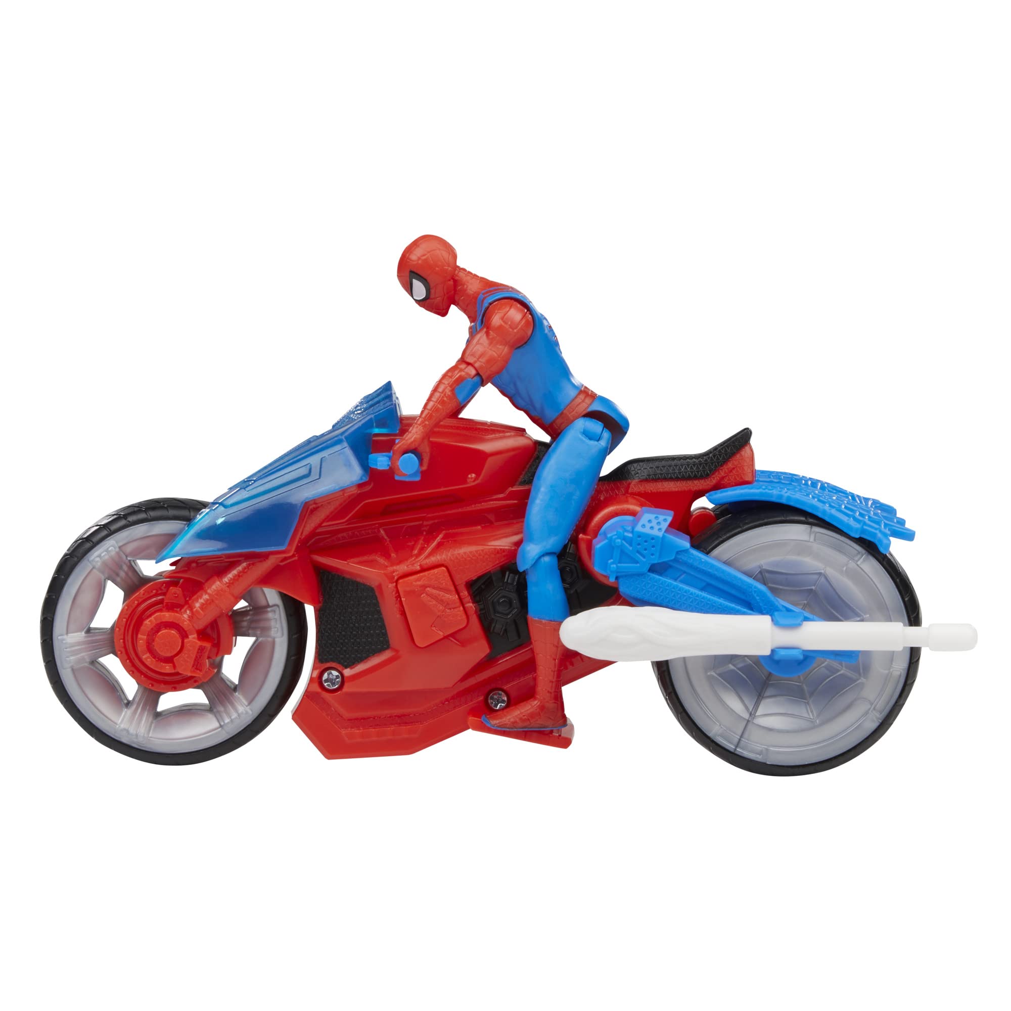 marvel-spider-man-arachno-moto-jouet-figurine-10-cm-lance-toile image 6