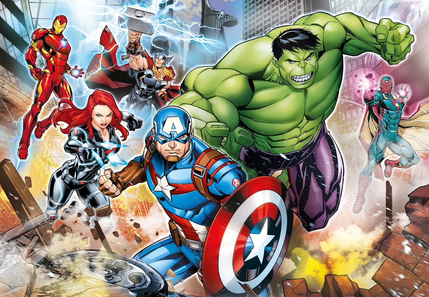 clementoni-marvel-avengers-puzzle-180-pi-ces-supercolor-48-5-cm image 2